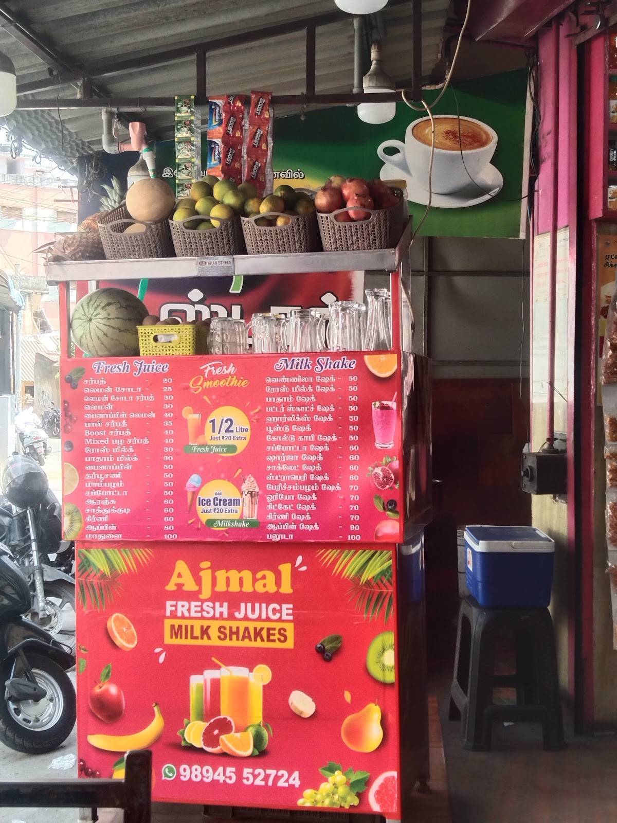 Ajmal Tea Shop menu