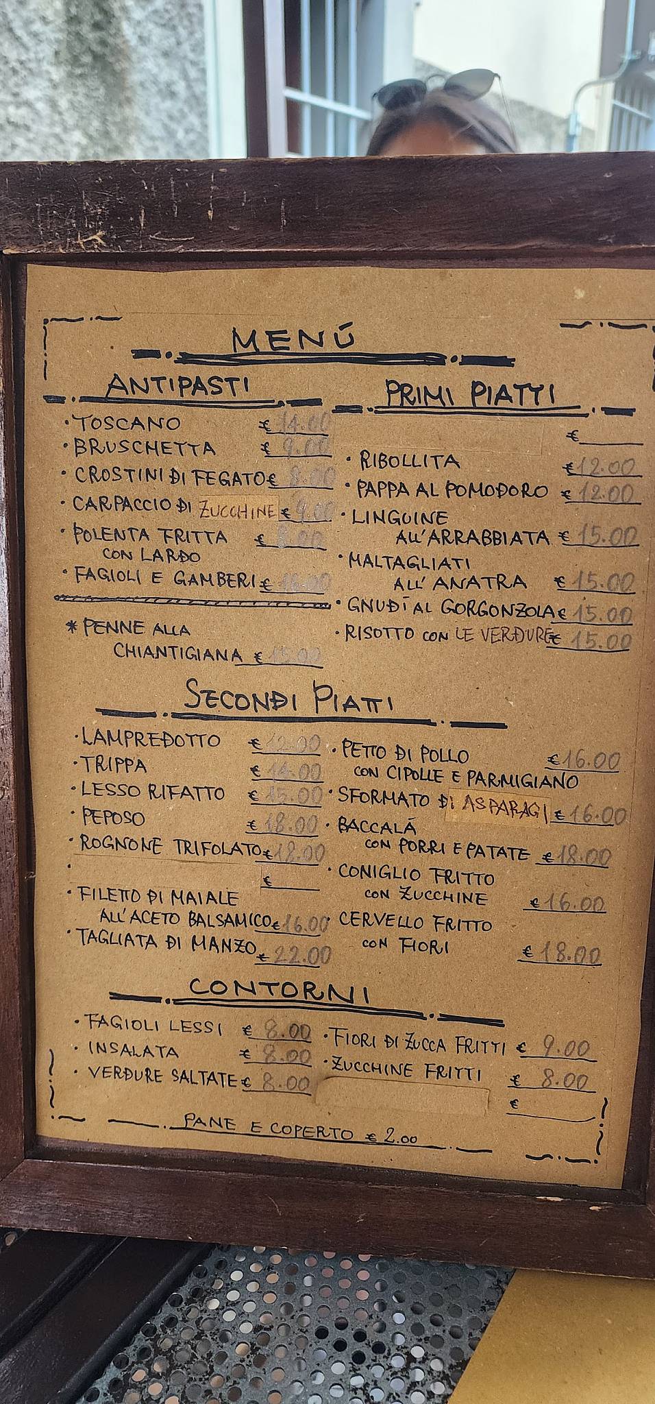 Menu di Al Tranvai 