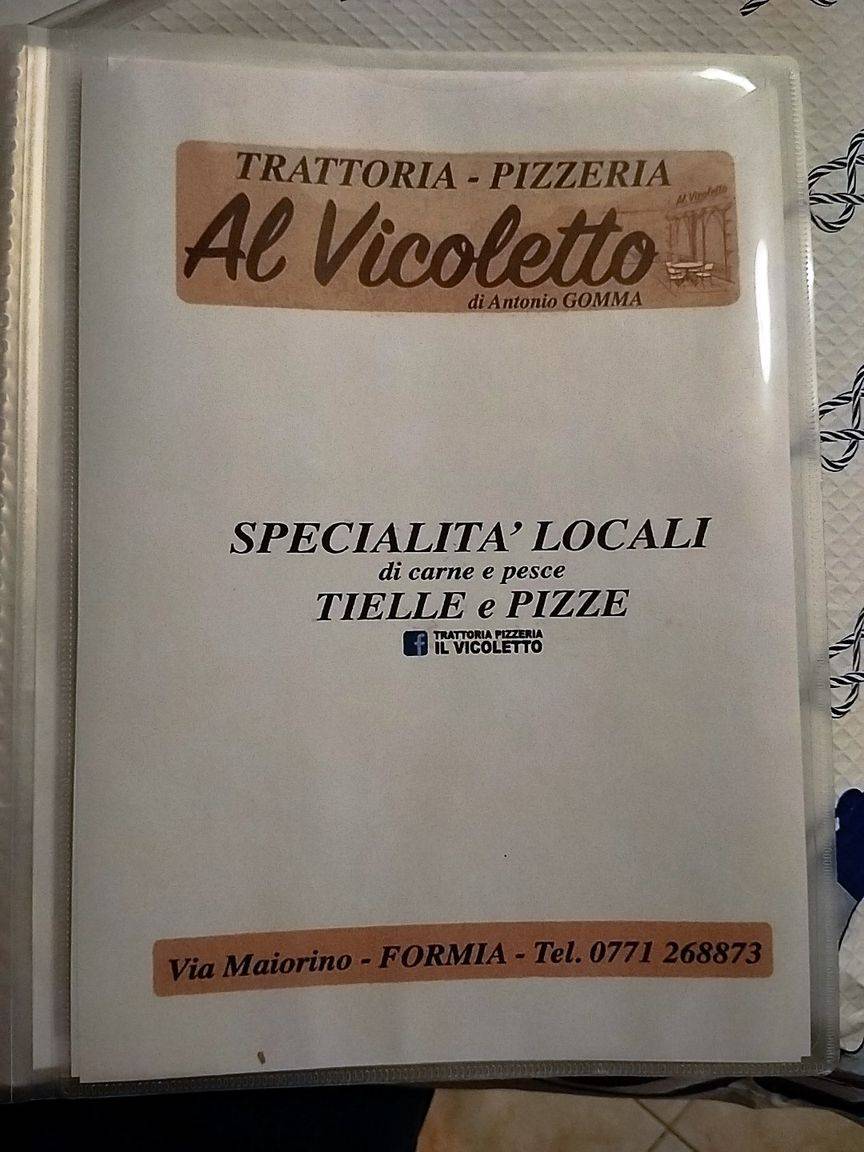 Menu di Al Vicoletto 