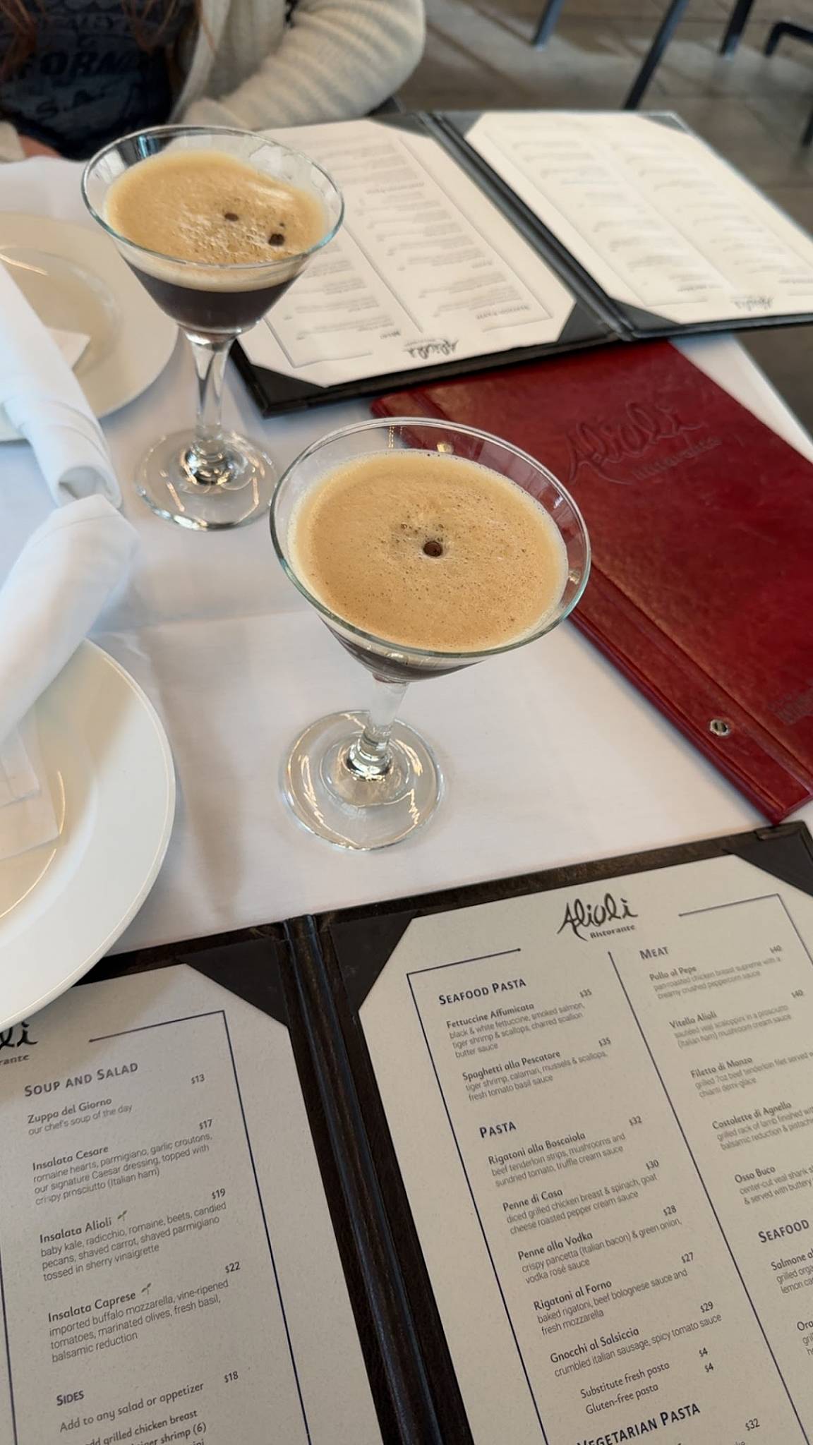 Menu de Alioli Ristorante