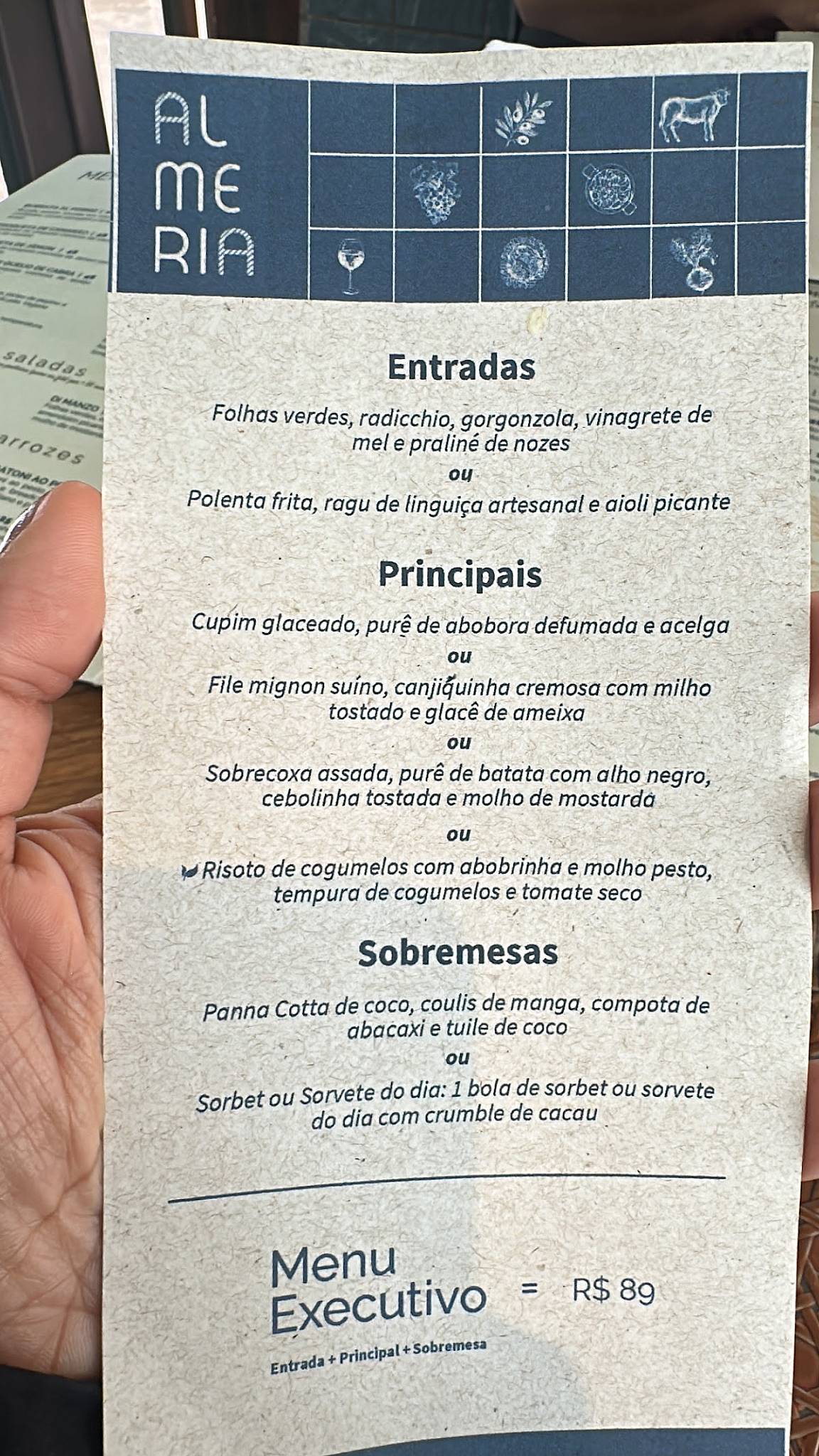 Almeria Restaurante cardápio