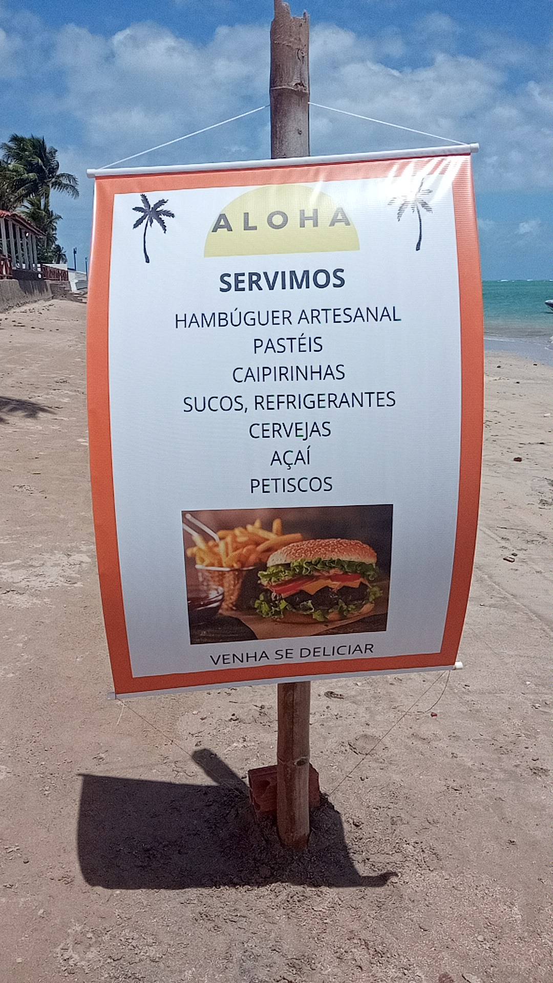 Aloha Burguer Peroba cardápio