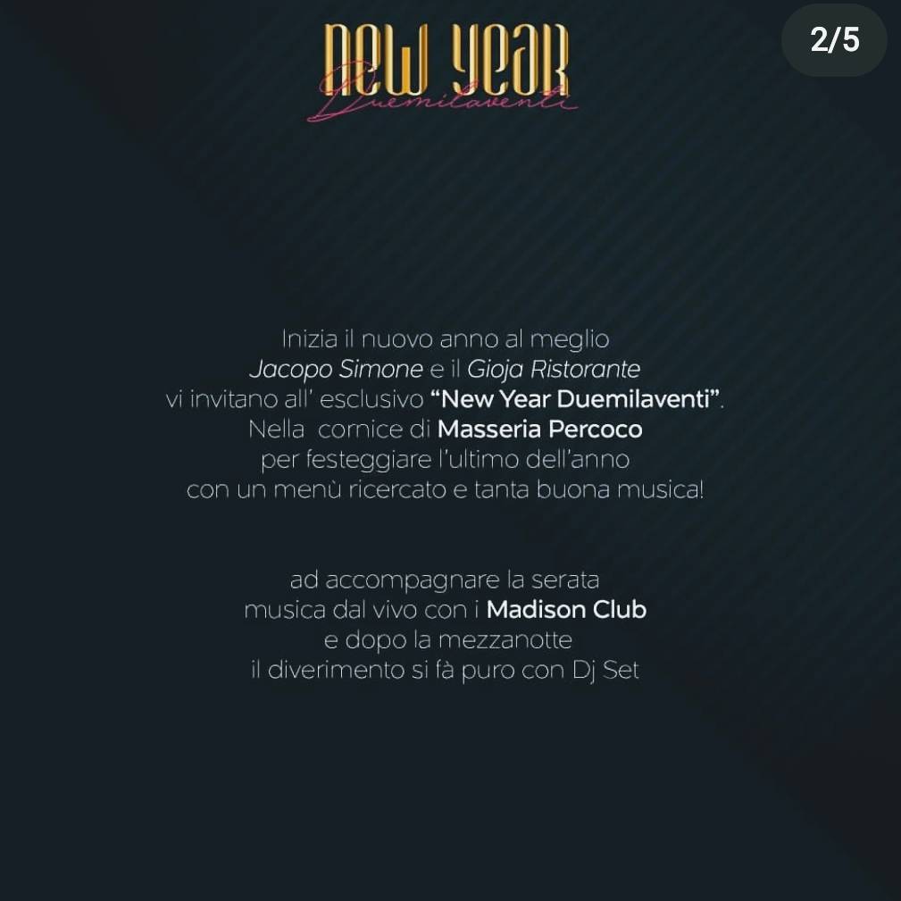 Menu di Gioja 