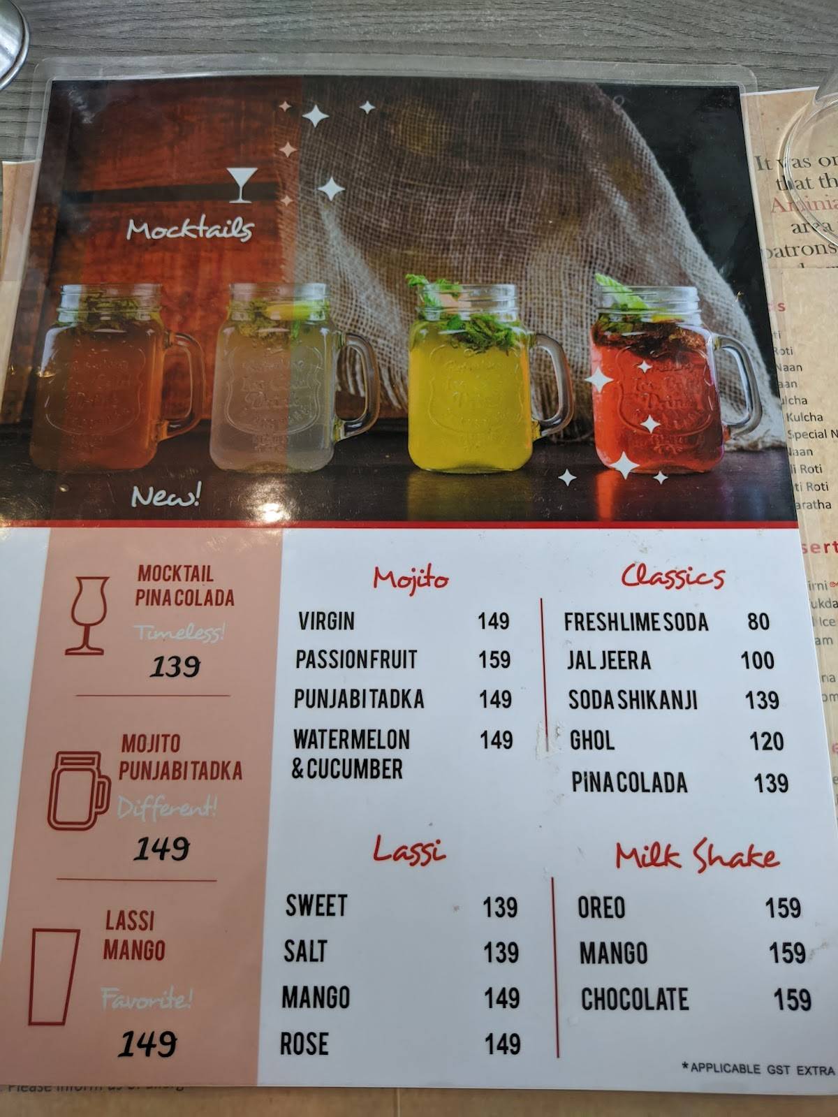 Aminia Restaurant - Barrackpore menu
