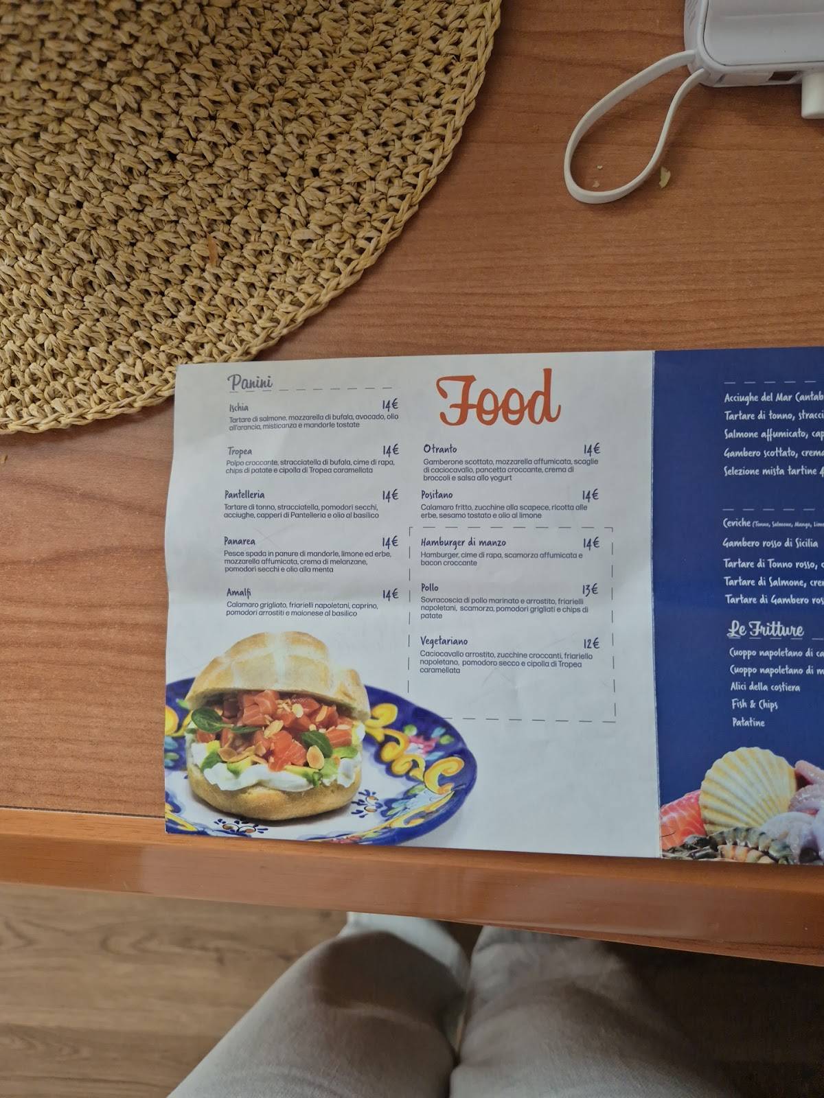 Menu di Ammare - Poke e Panini di Mare 