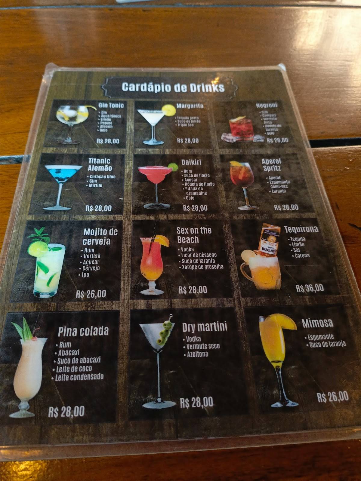 AMO FLORIPA - café & bar cardápio