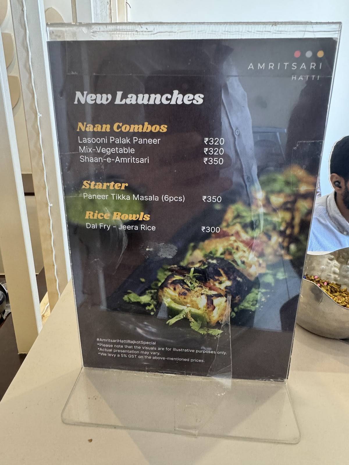 Amritsari Hatti menu