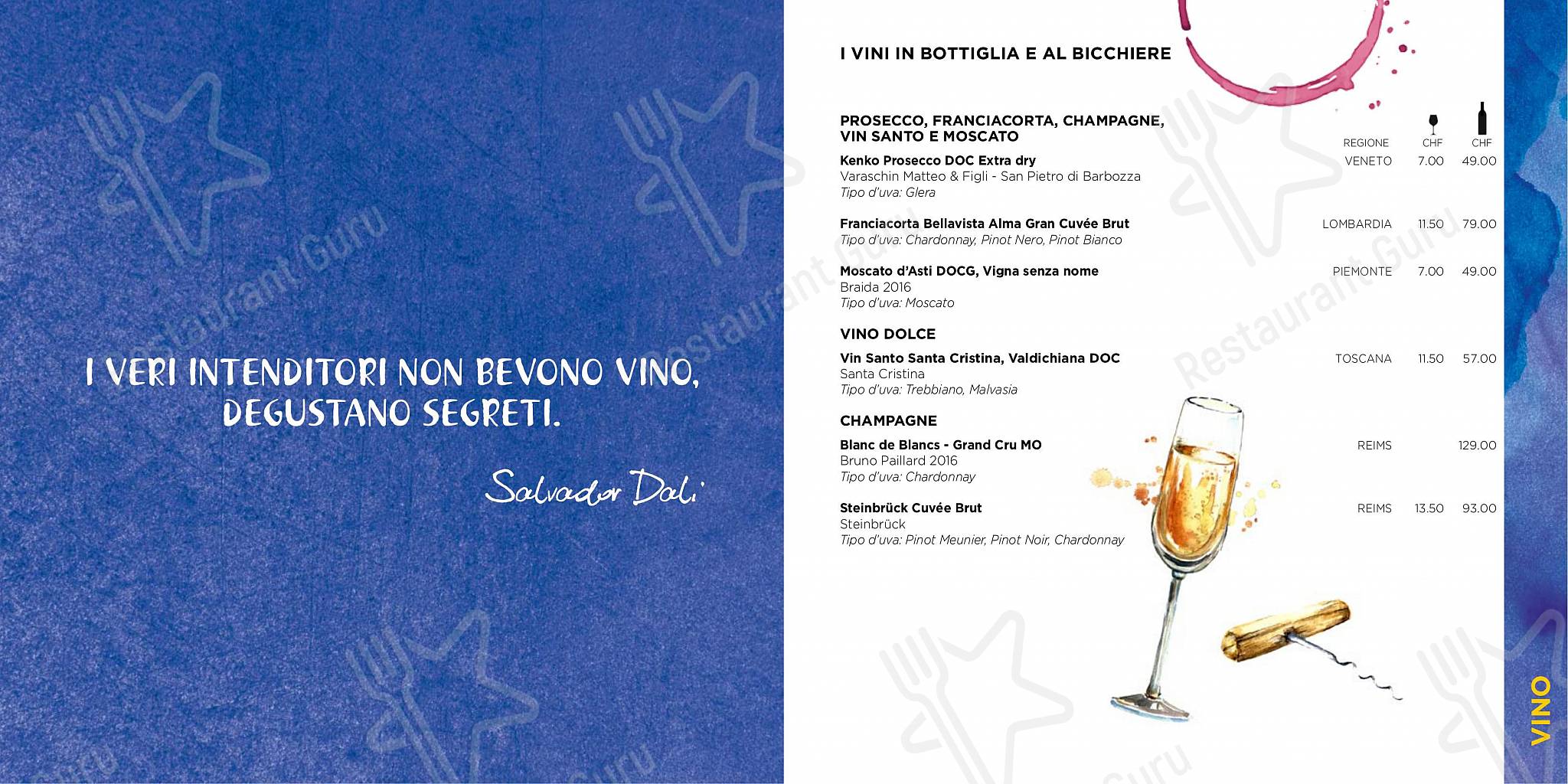 At Home Catering Menu per Ristorante Anacapri Lugano pizzeria