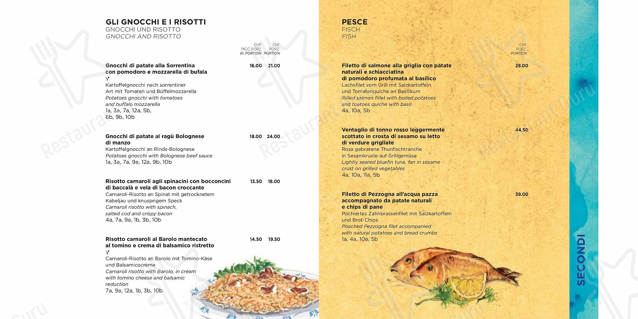 At Home Catering Menu per Ristorante Anacapri Lugano pizzeria