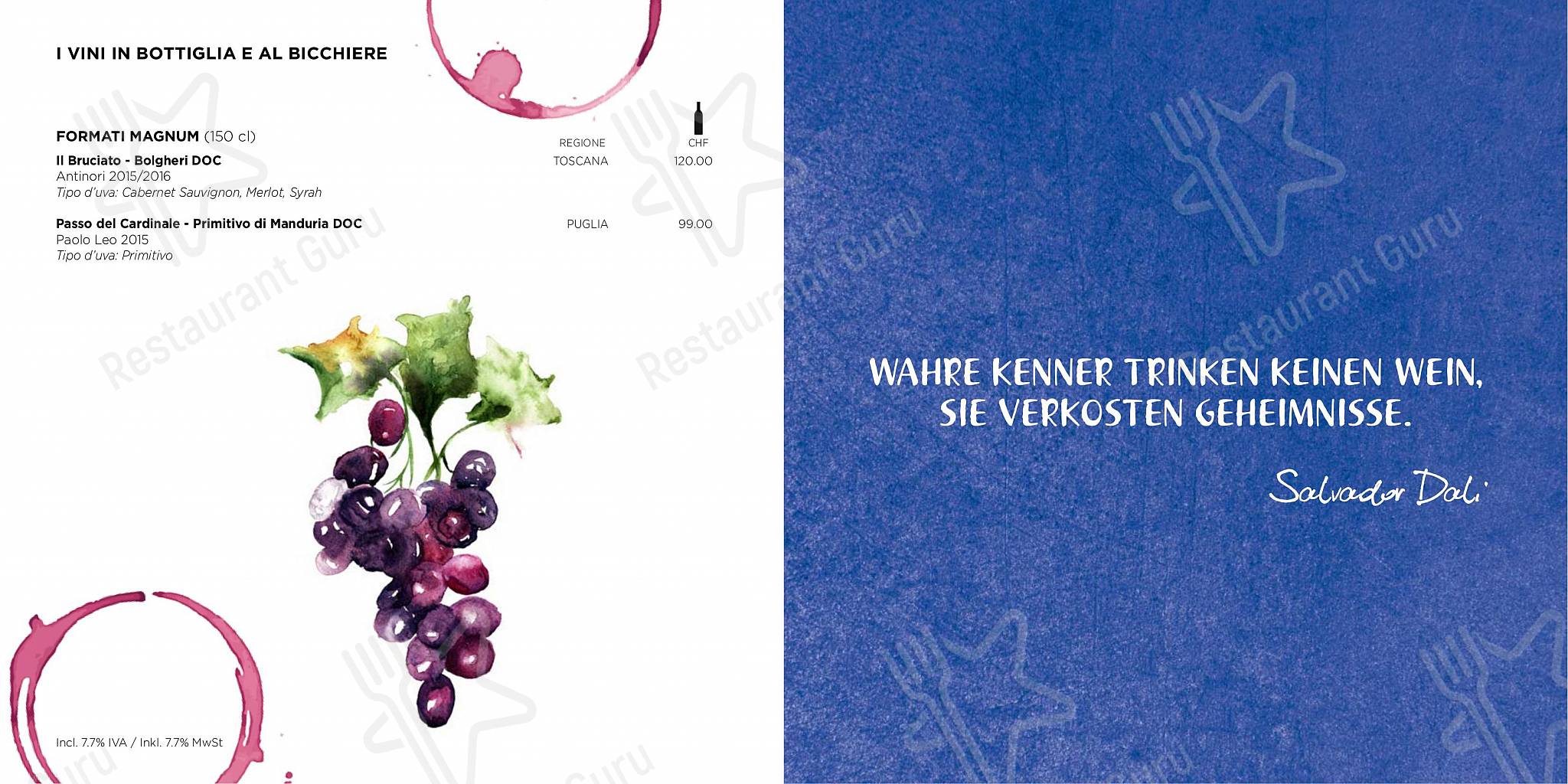 At Home Catering Menu per Ristorante Anacapri Lugano in Lugano