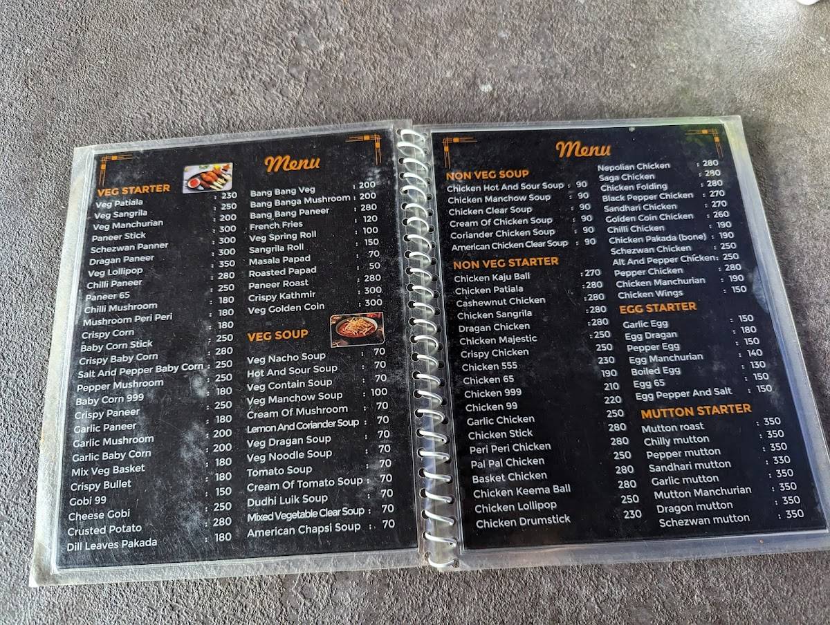 Luminous Rooftop Cafe Restaurant & Sky Lounge menu