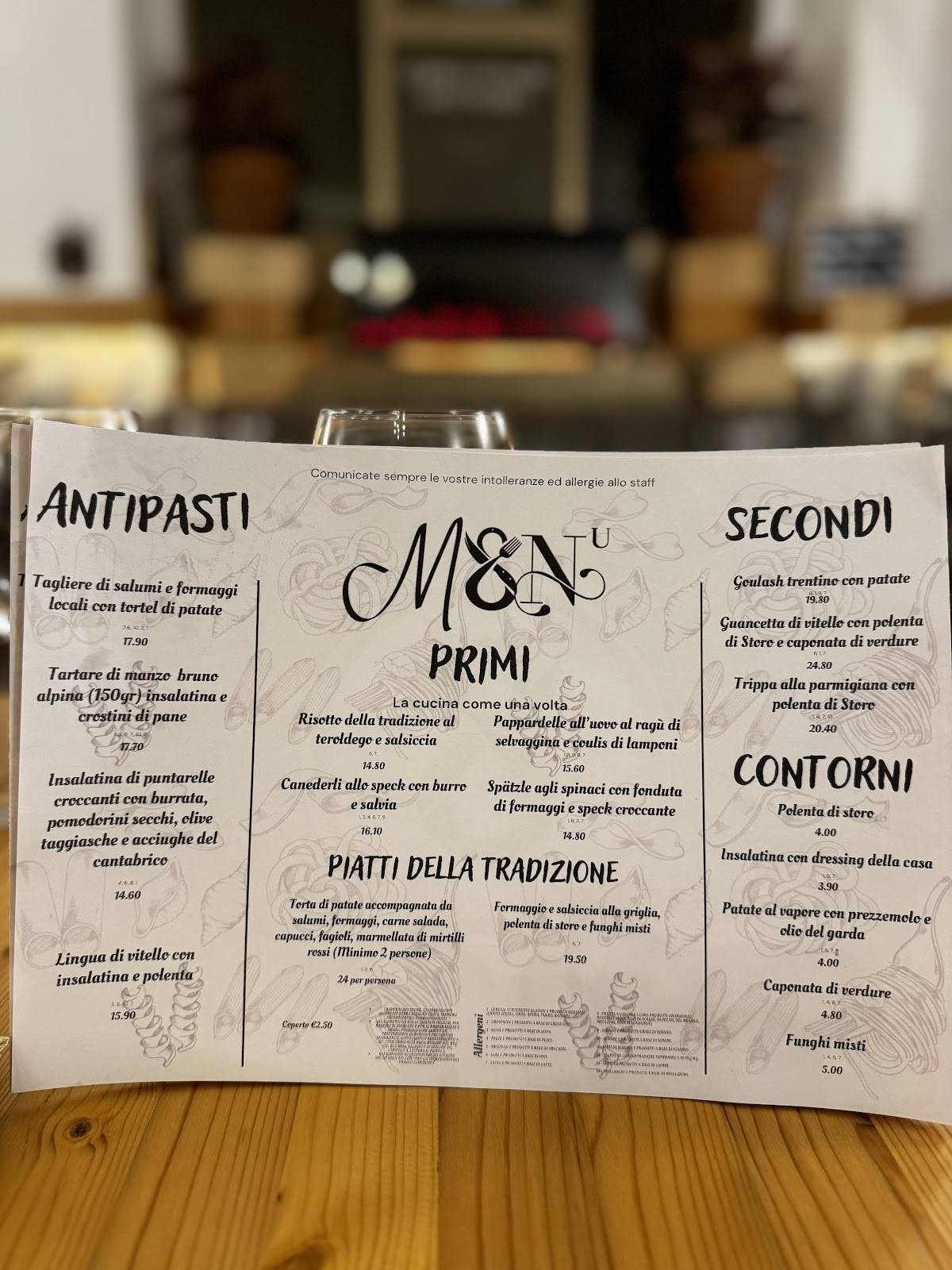 Menu di Antica Trattoria Al Volt 