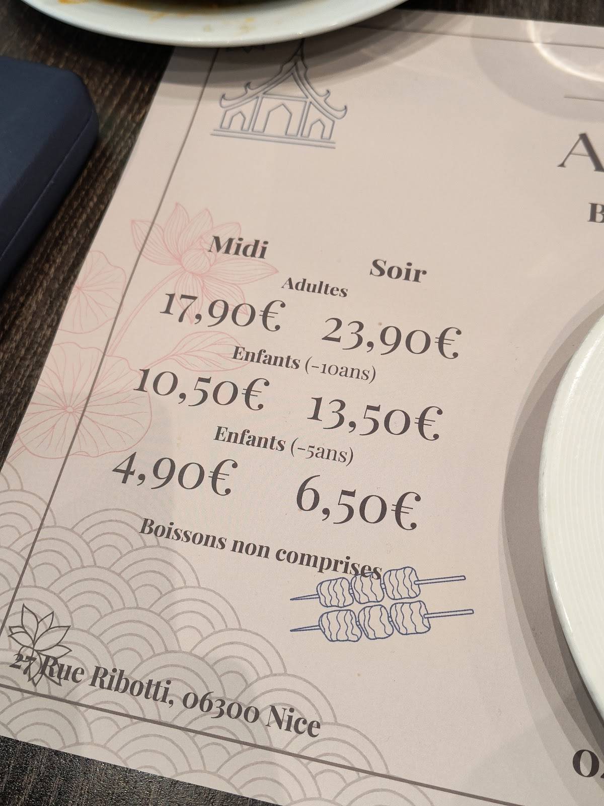Menu de Ao House