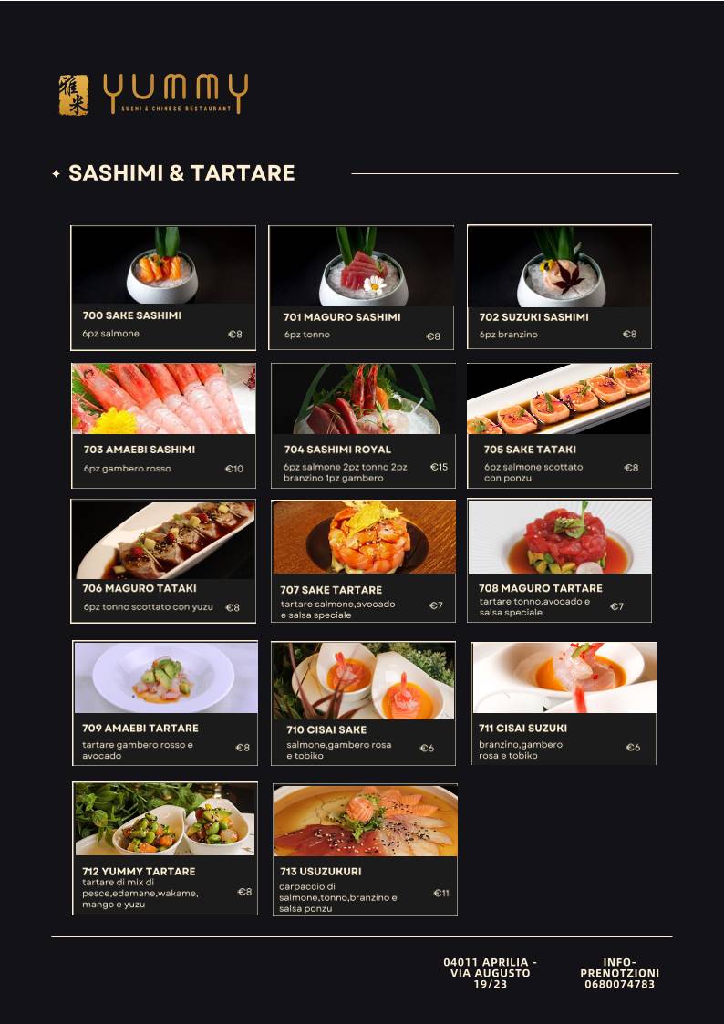 Menu di Yummy Ristorante 