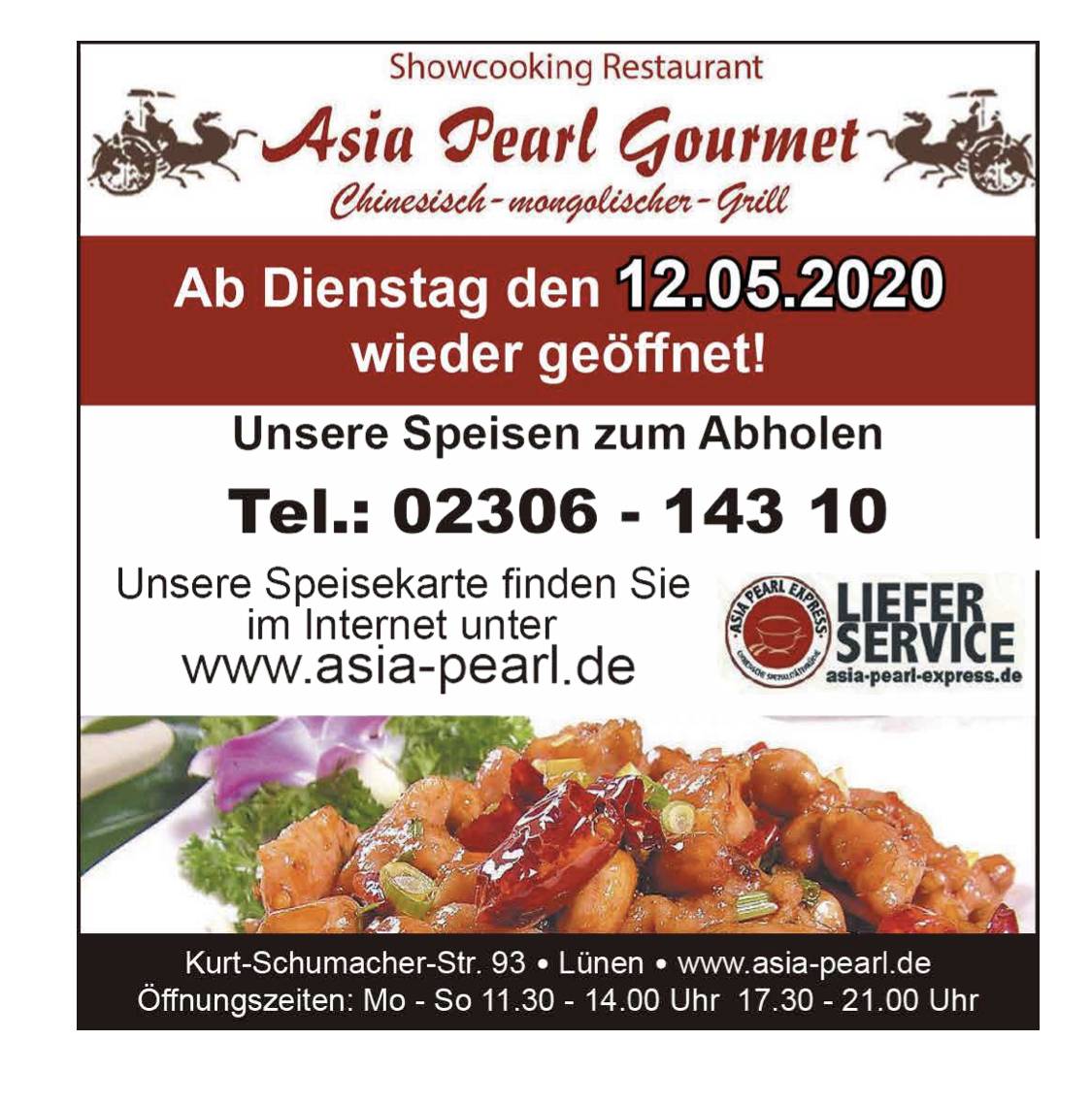 Asia Pearl Lunen Preise