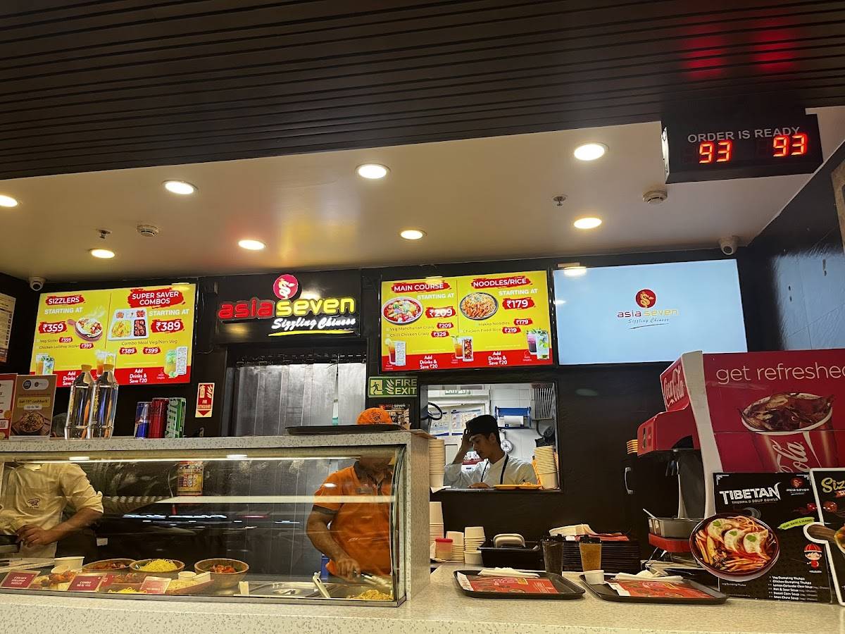 Asia Seven Express Aerocity menu
