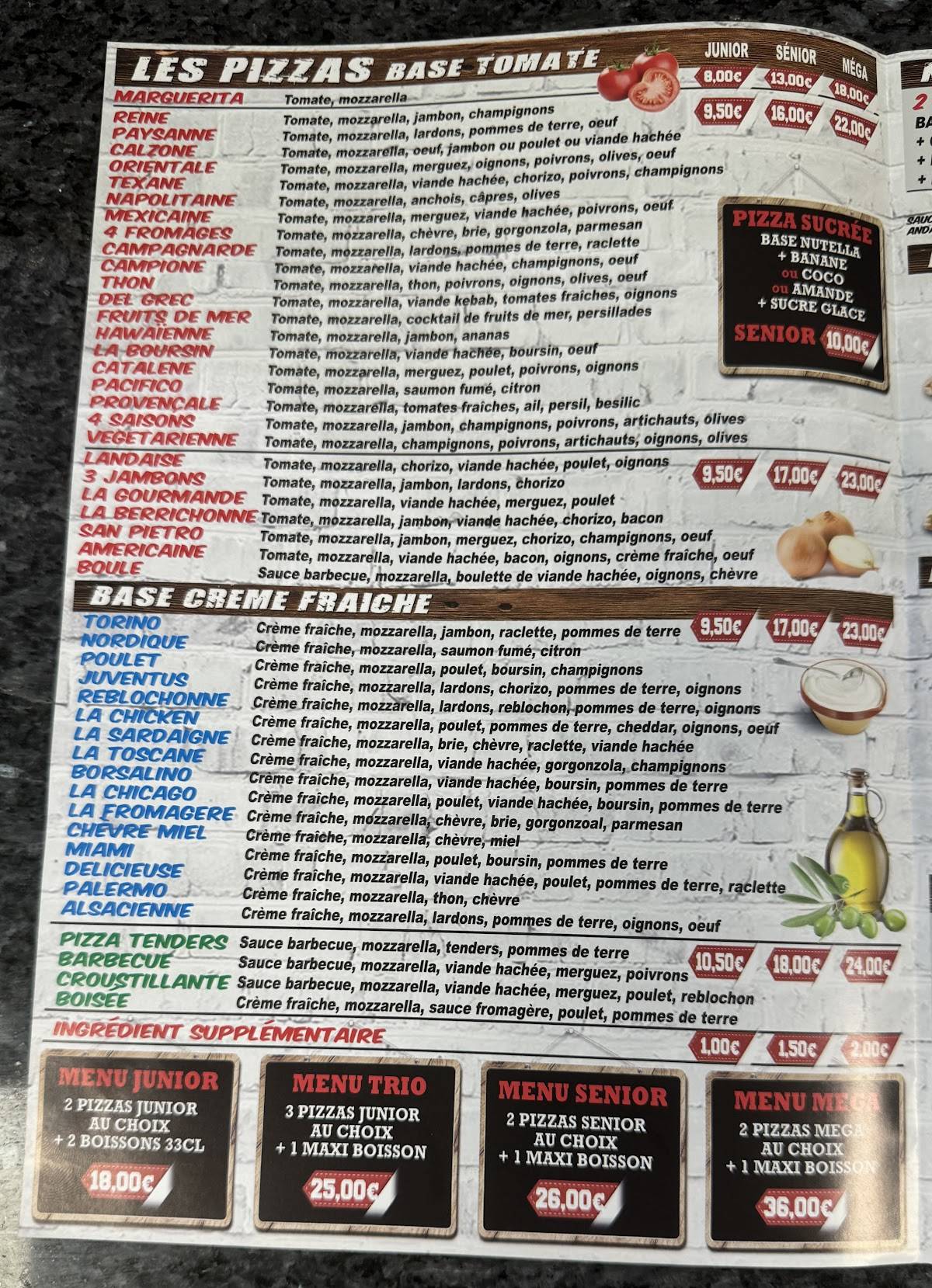 Menu de De La Rosa 91