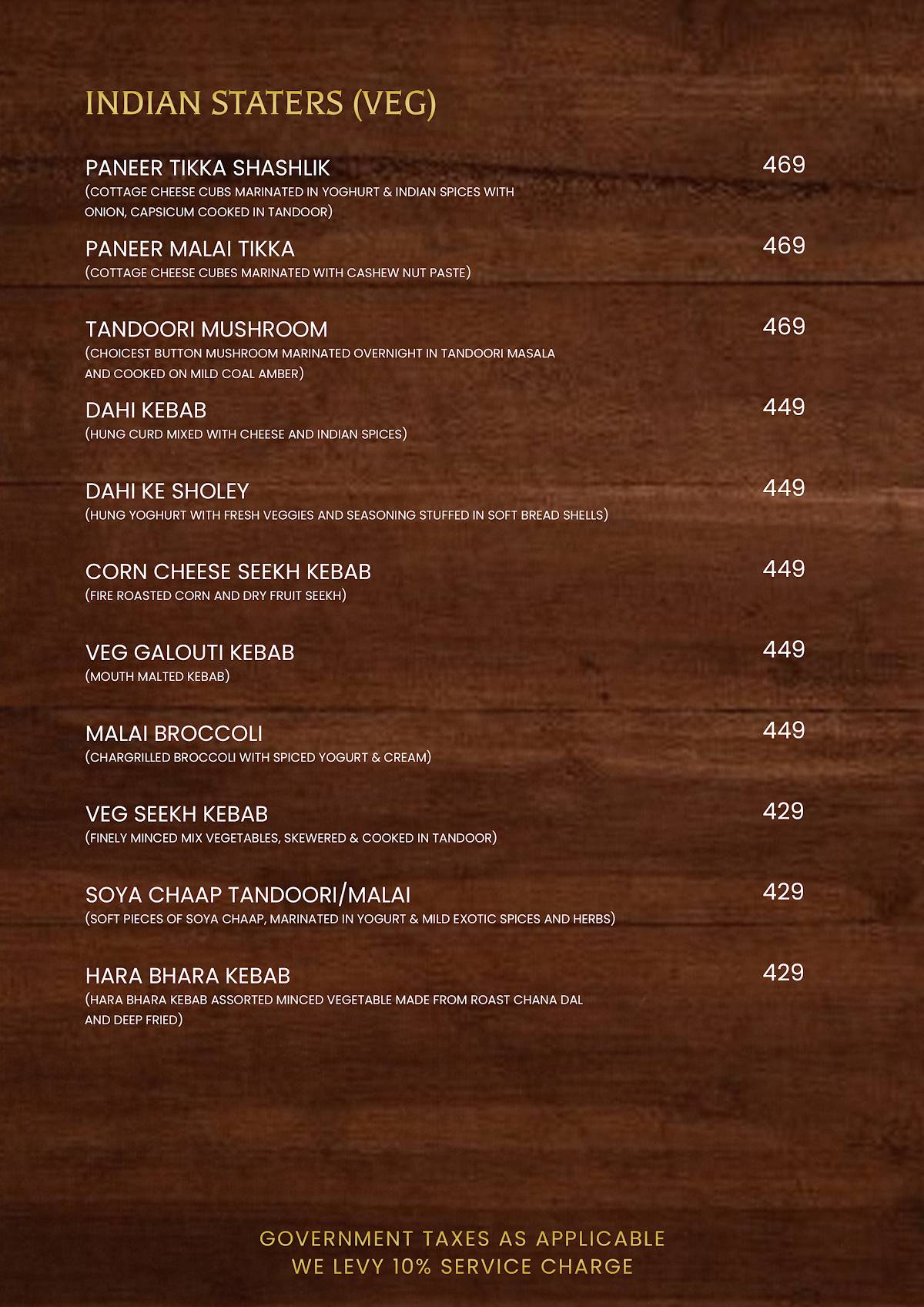 Atmos29 RestoBar & Club menu