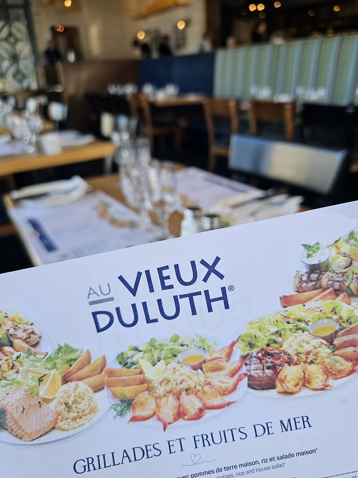 Menu de Au Vieux Duluth