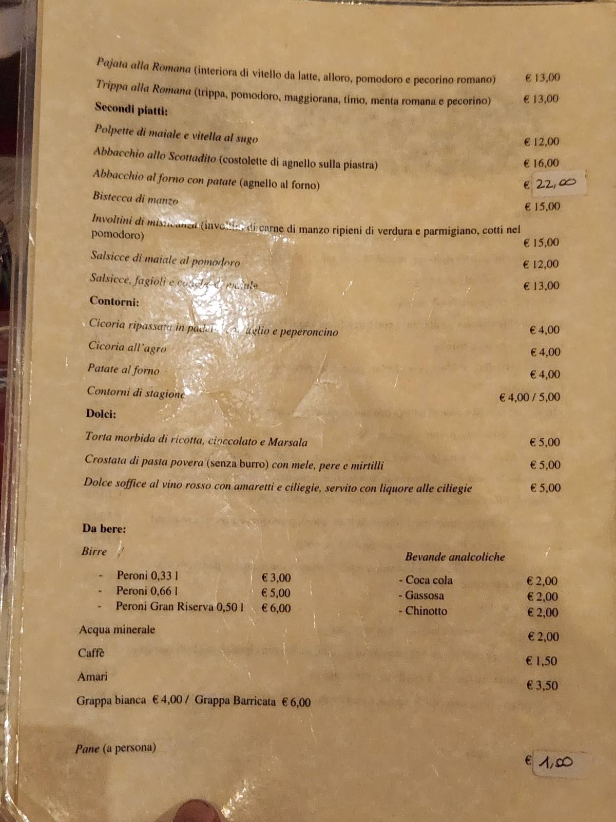 Menu di Augustarello 