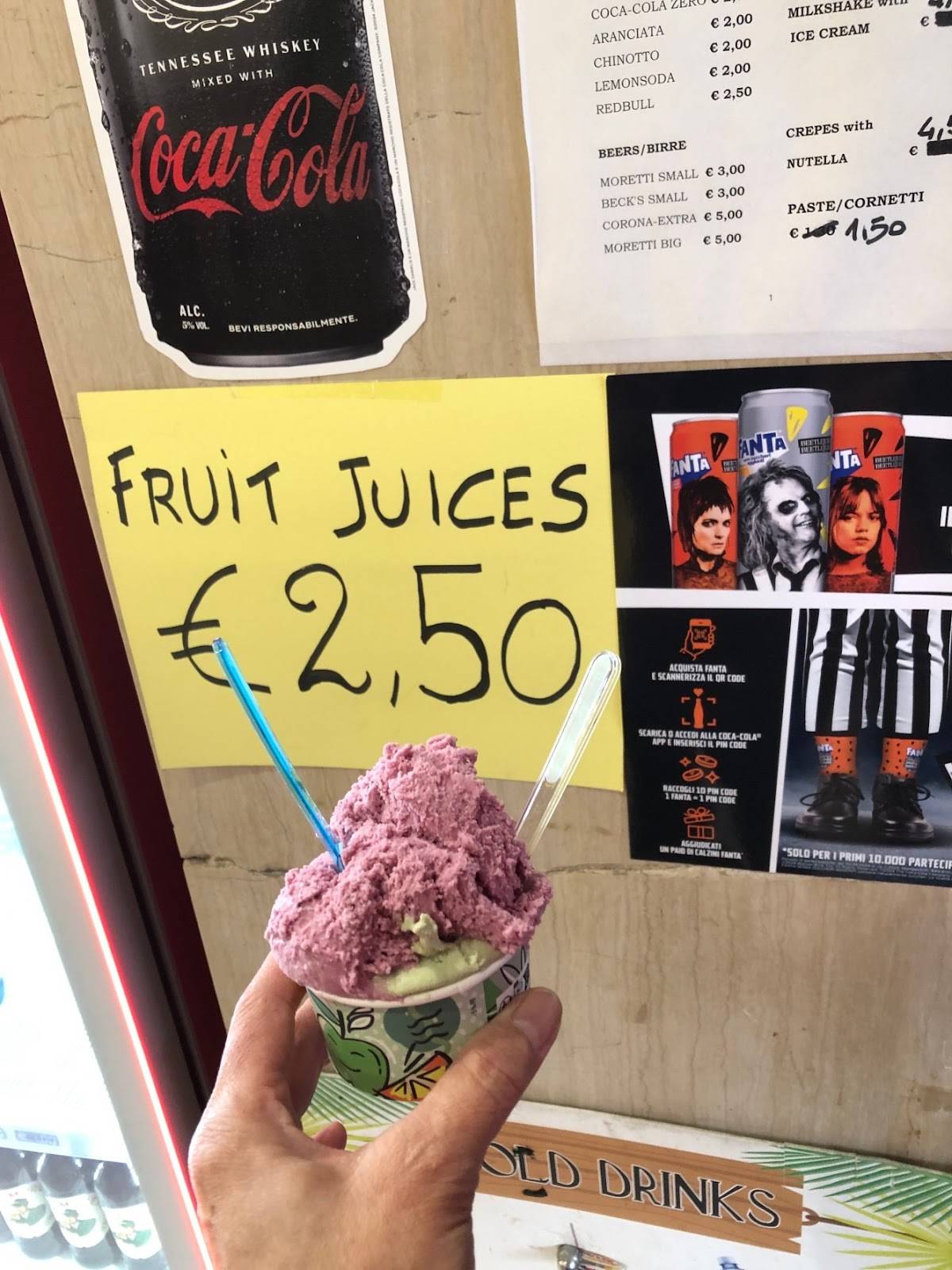 Menu di Autogrill Badia al Pino Est 