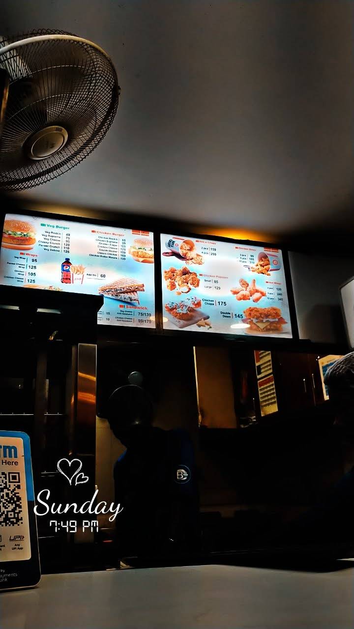 B N B (Best crispy fried chicken) menu