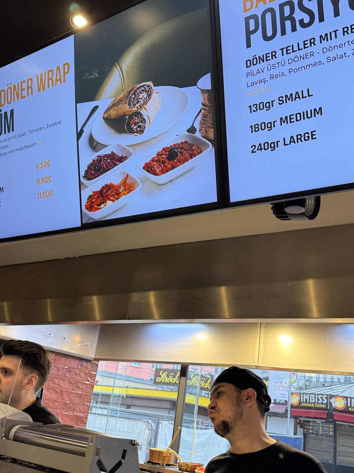Speisekarte von BABA Döner restaurant, Wien