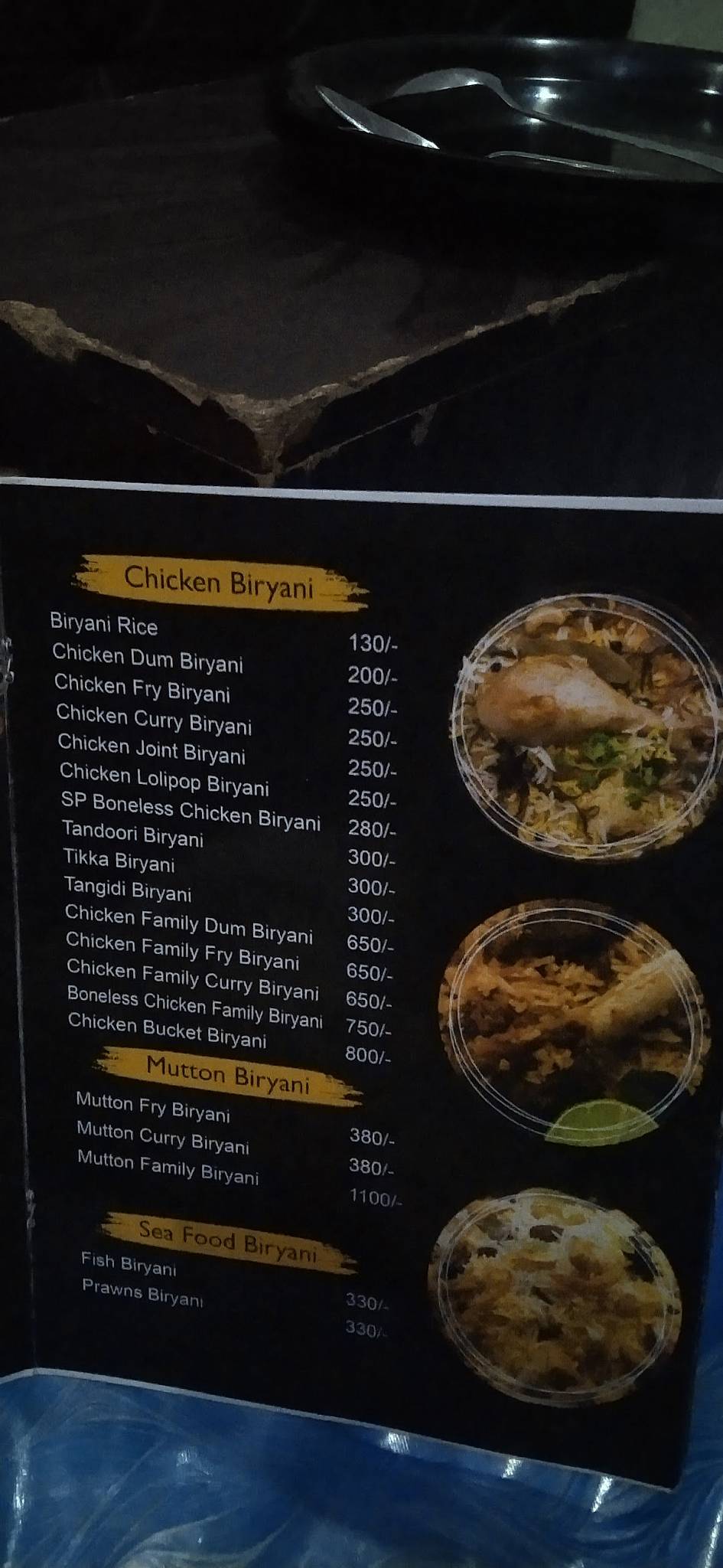 BARKAS MANDI FAMILY RESTAURANT menu