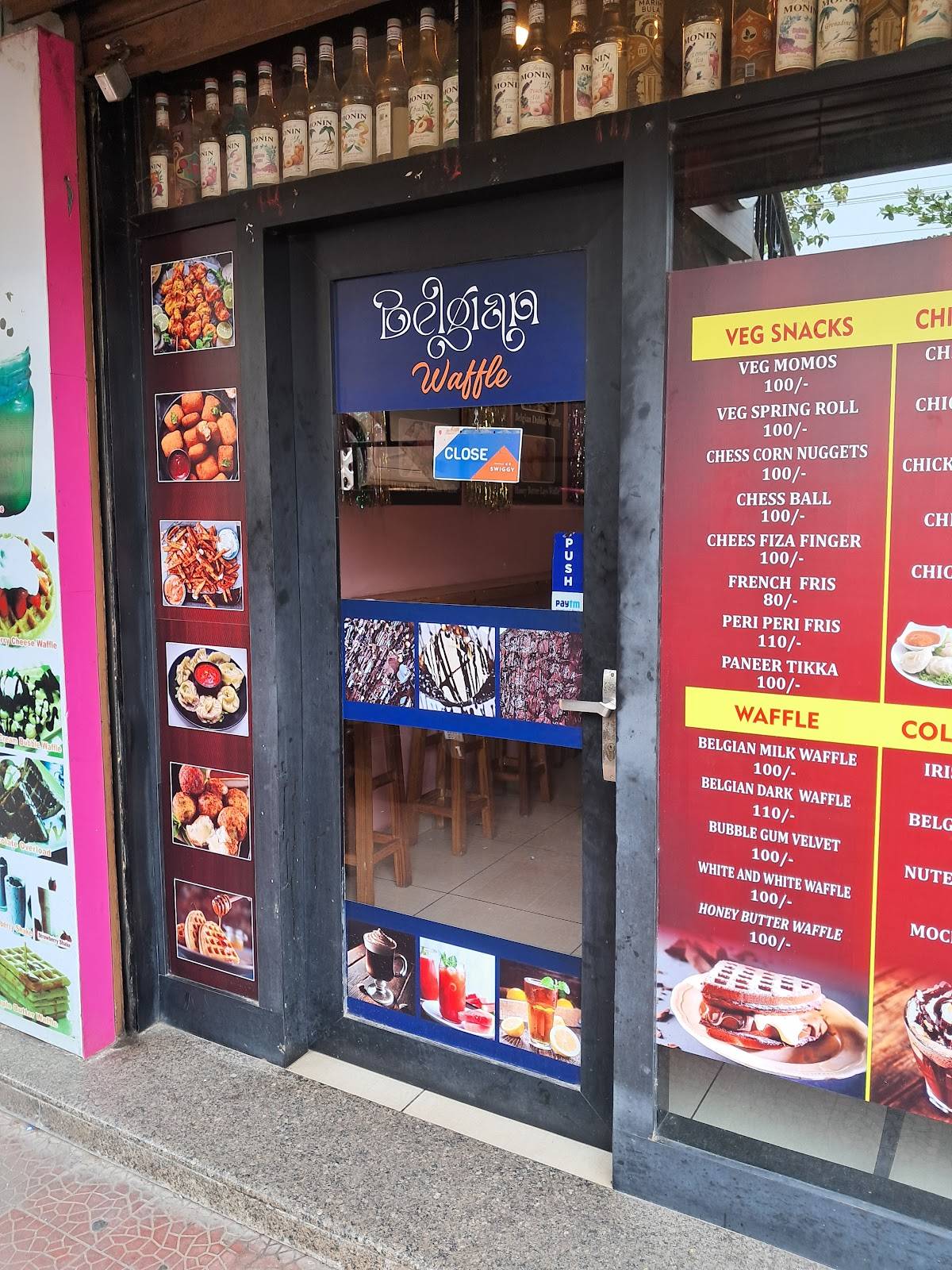 BELGIAN WAFFLE WAVES waffle menu