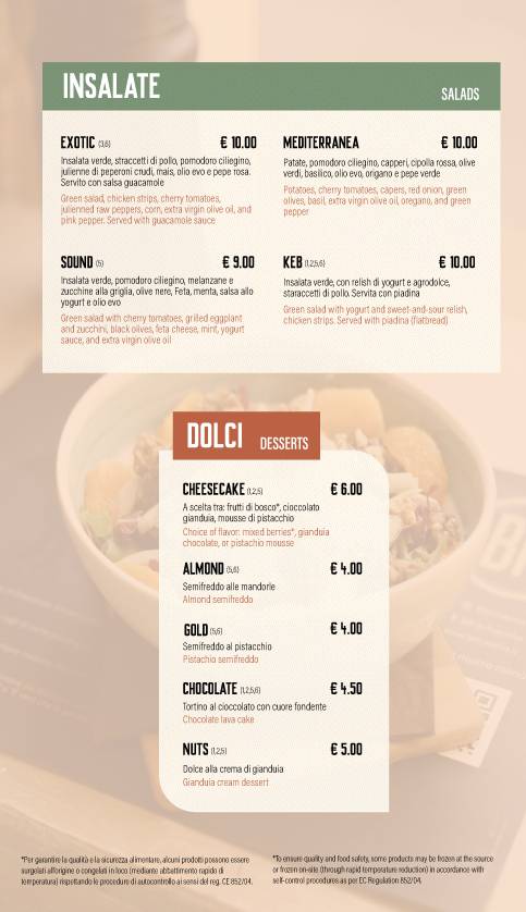 Menu di BIF - Steak house & hamburgheria 