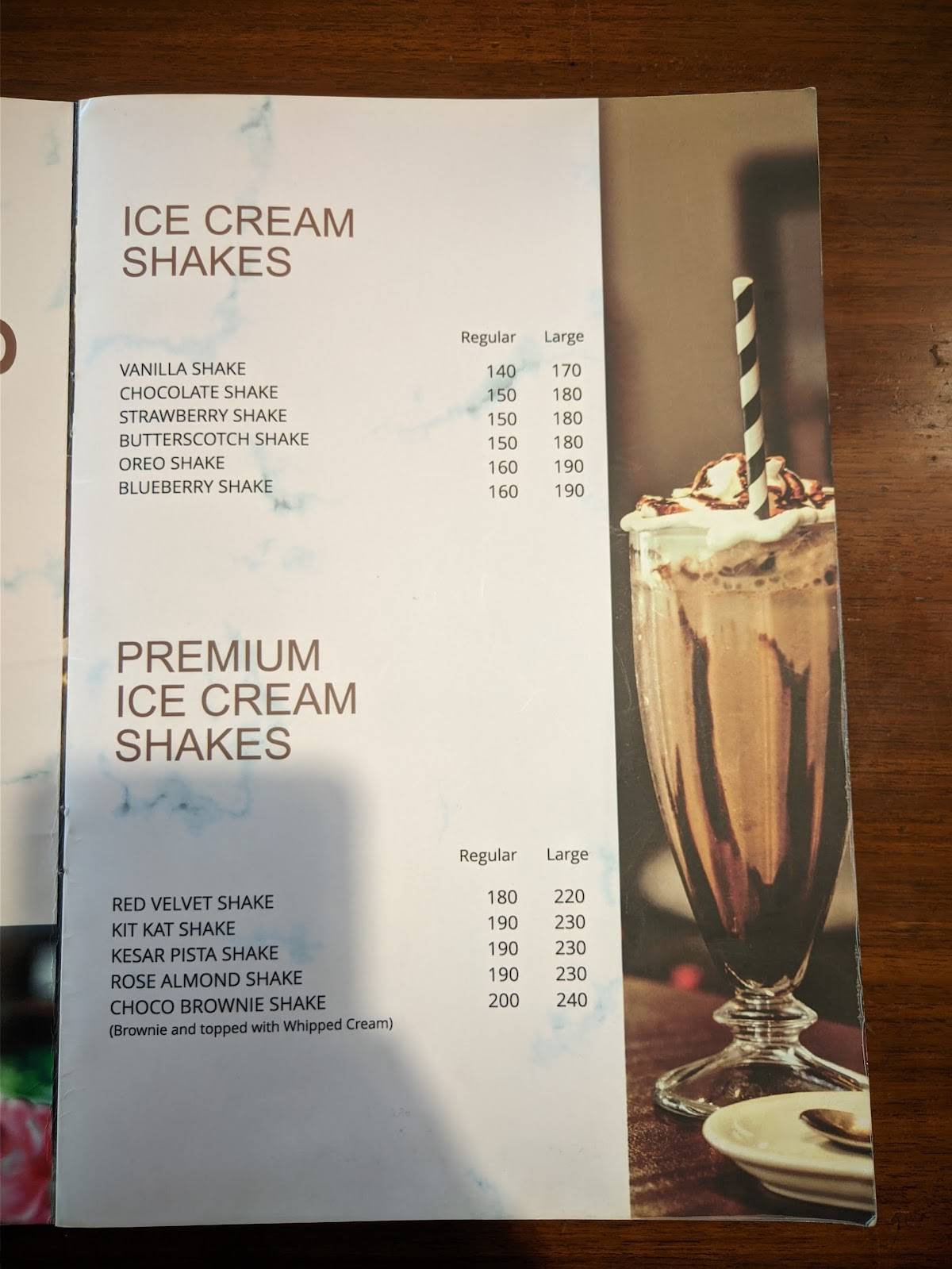 Bakers Bite Cafe menu