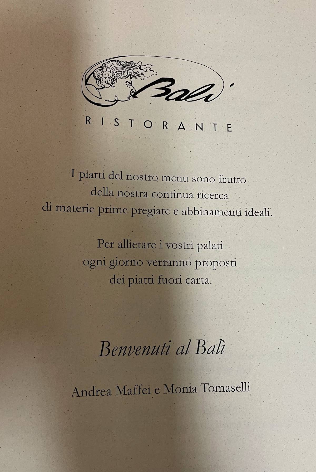 Menu di Balí