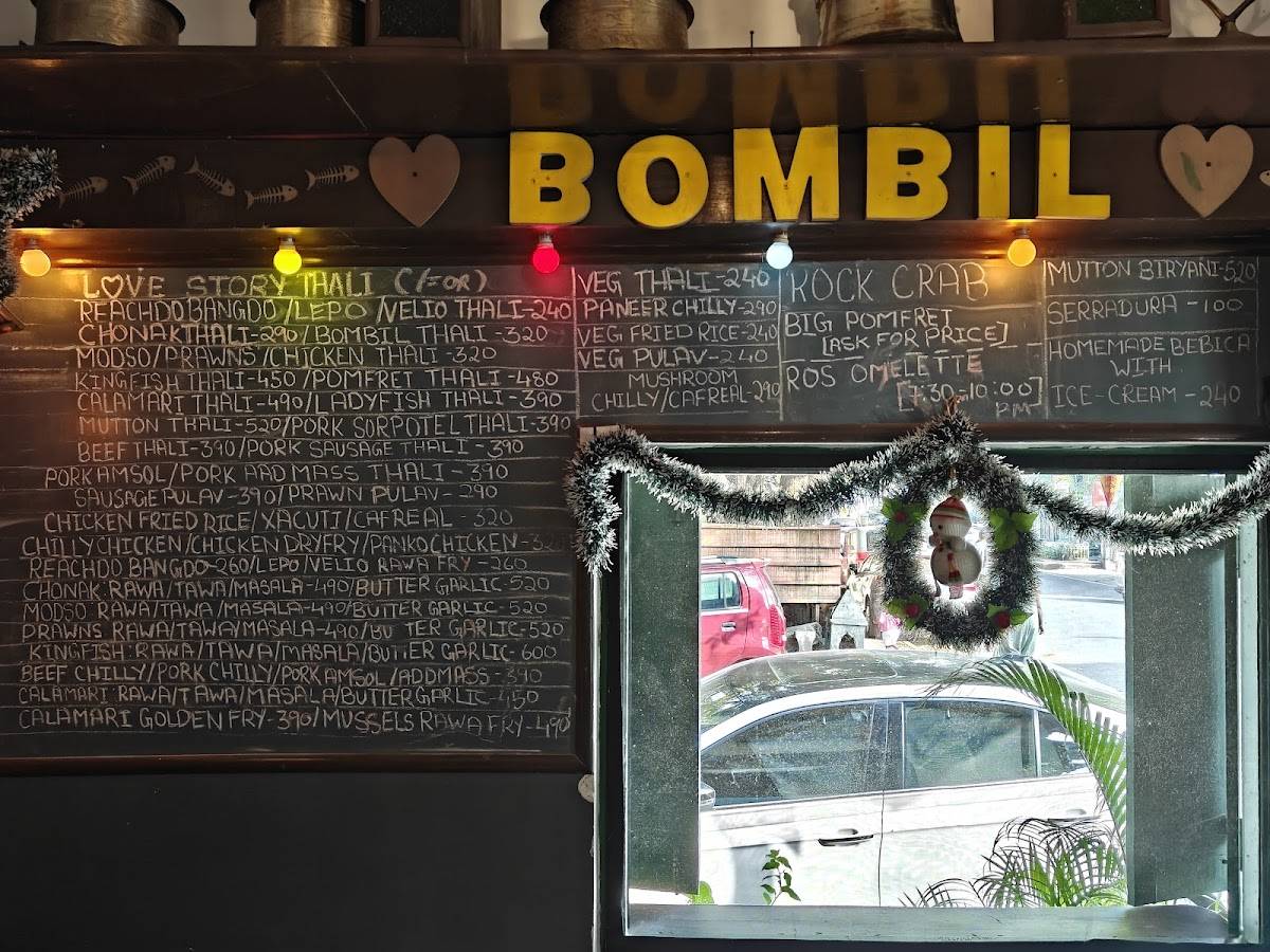 BOMBIL RESTAURANT menu
