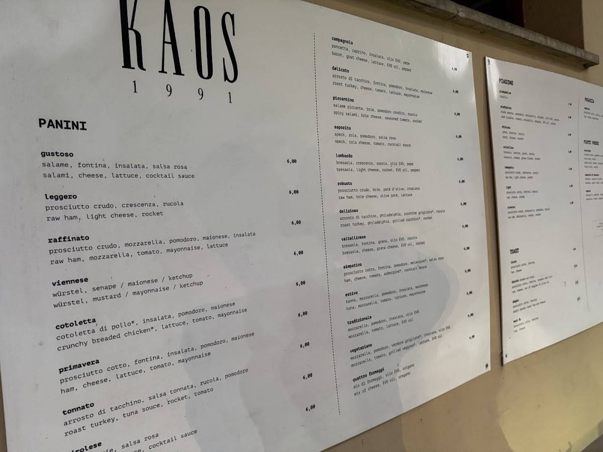 Menu di Bar Ka.os. 