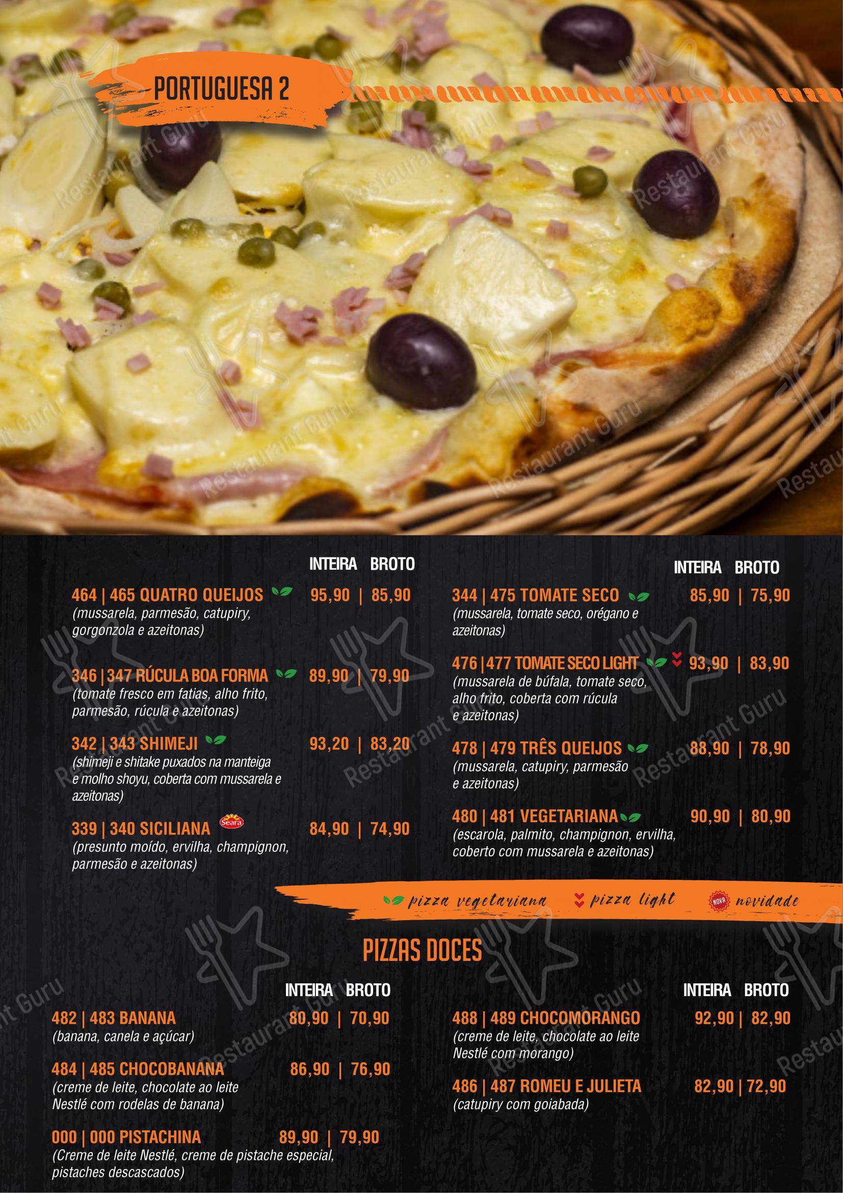 Menu para Bar do Milton pub & bar