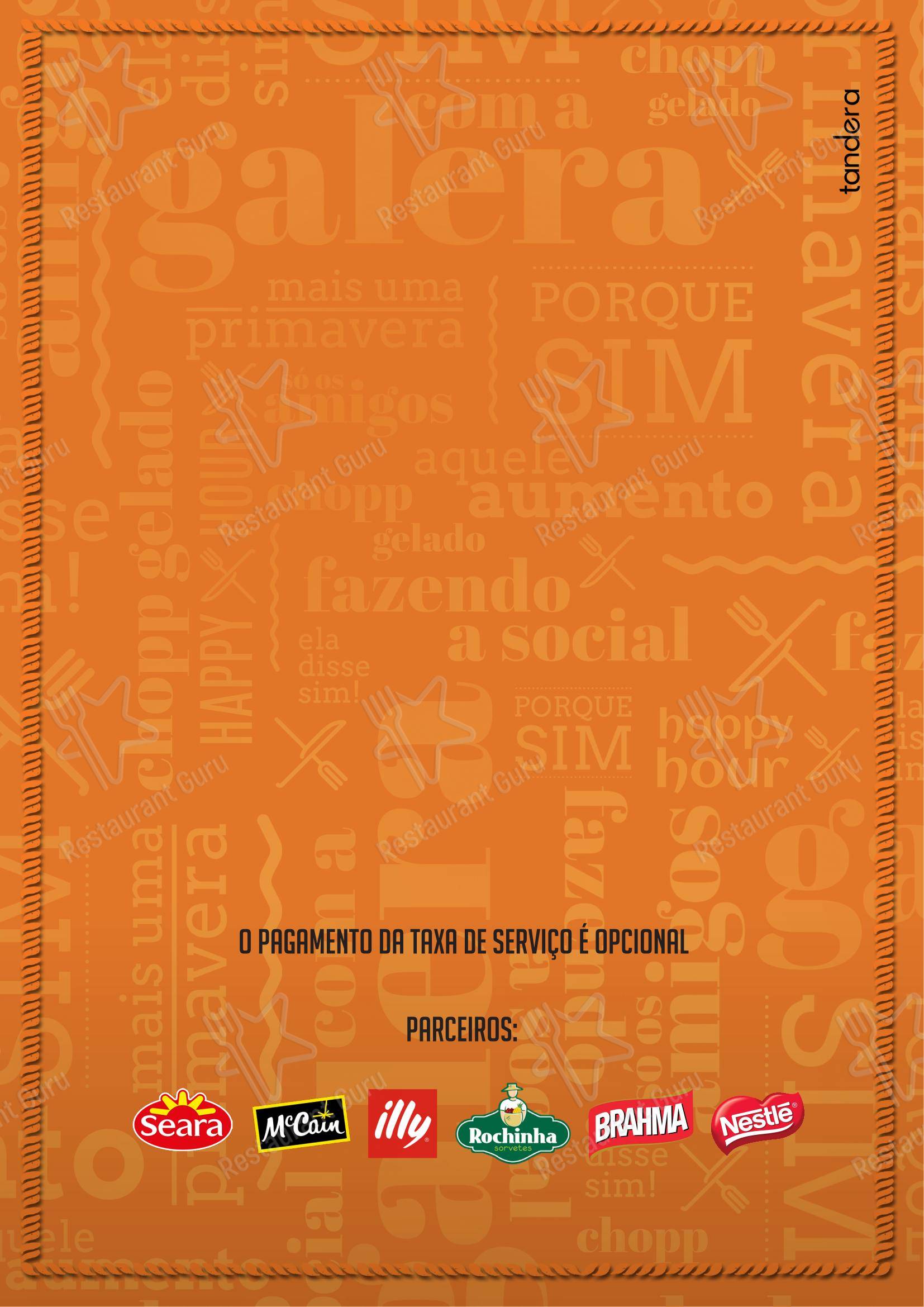 Bar do Milton - Menu