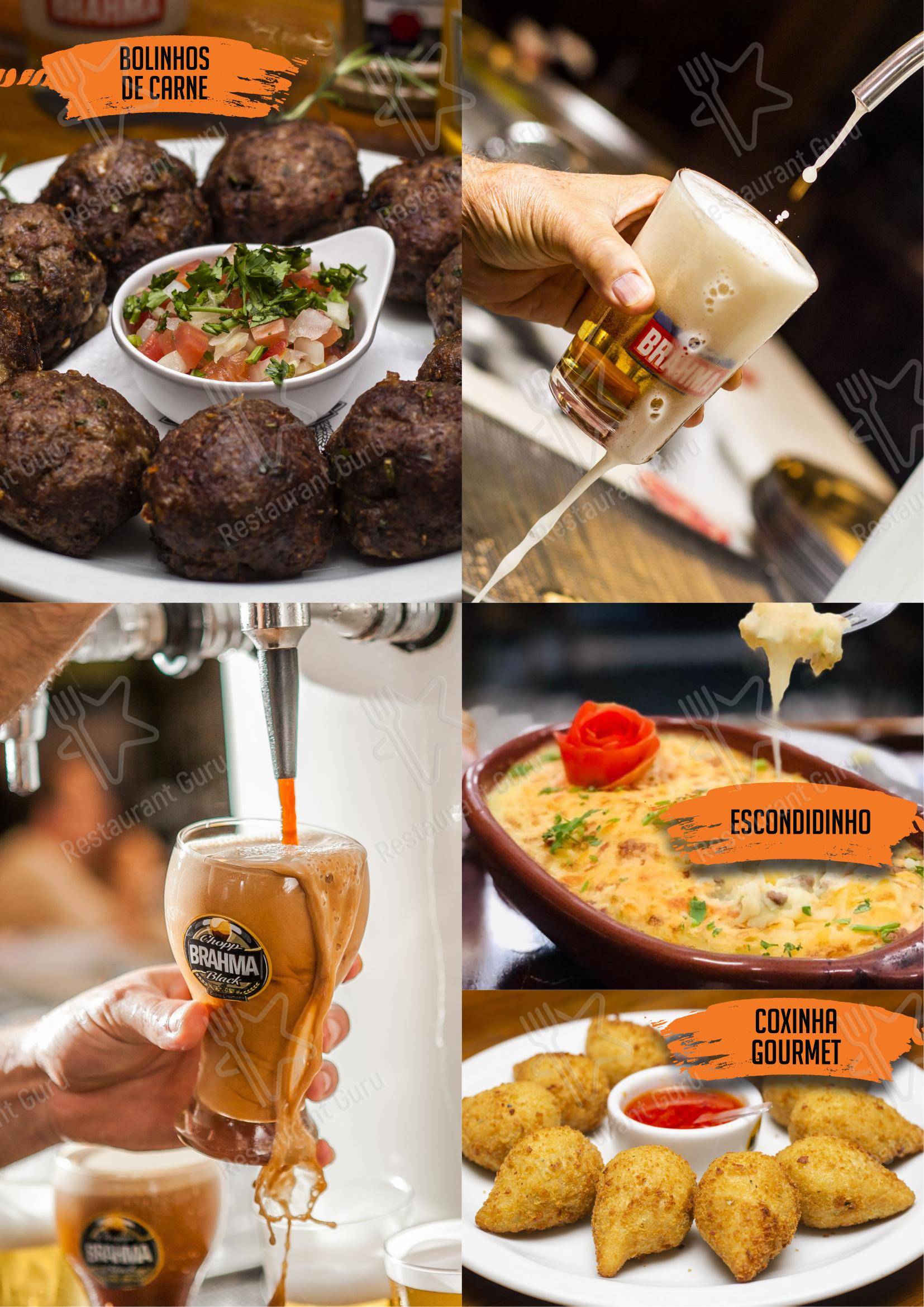 Bar do Milton em São Paulo - Menu