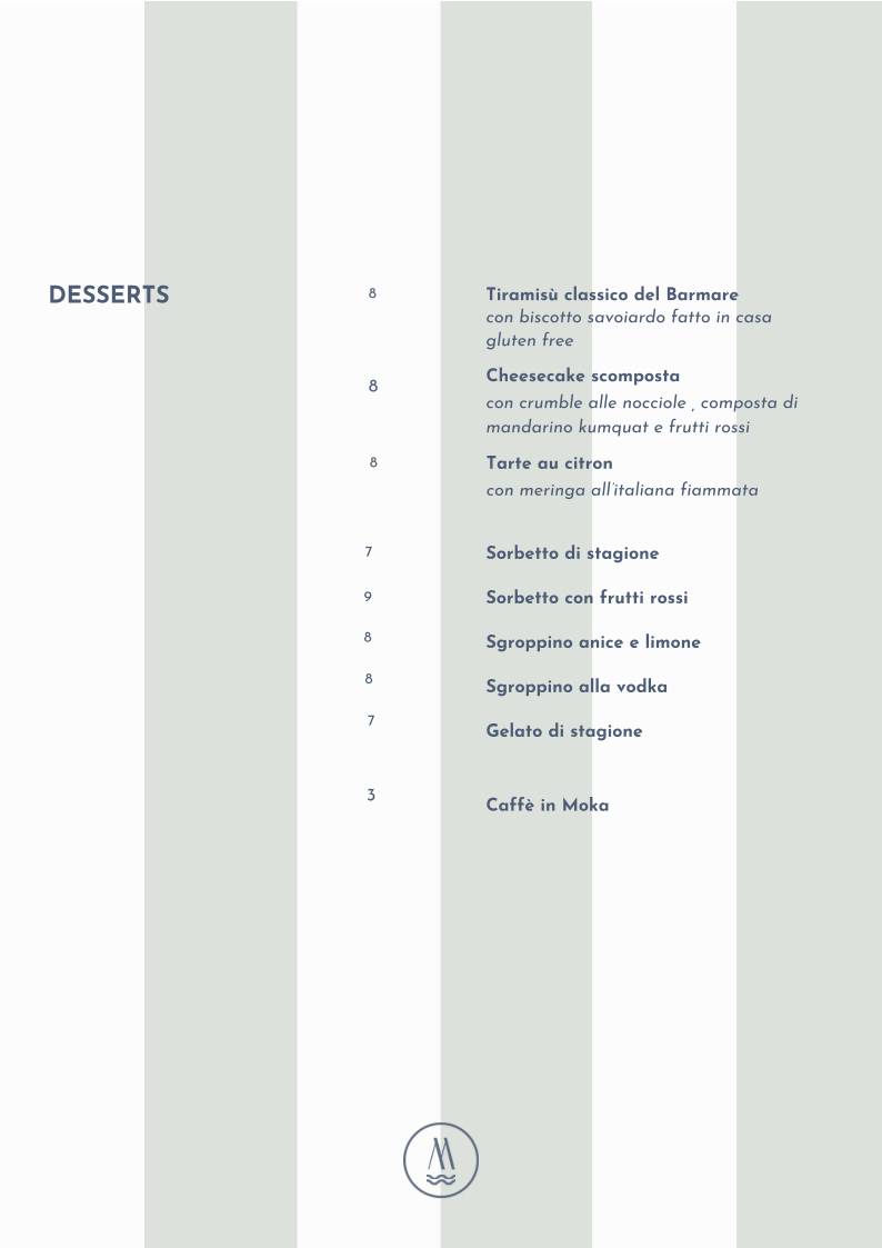 Menu di Barmare 