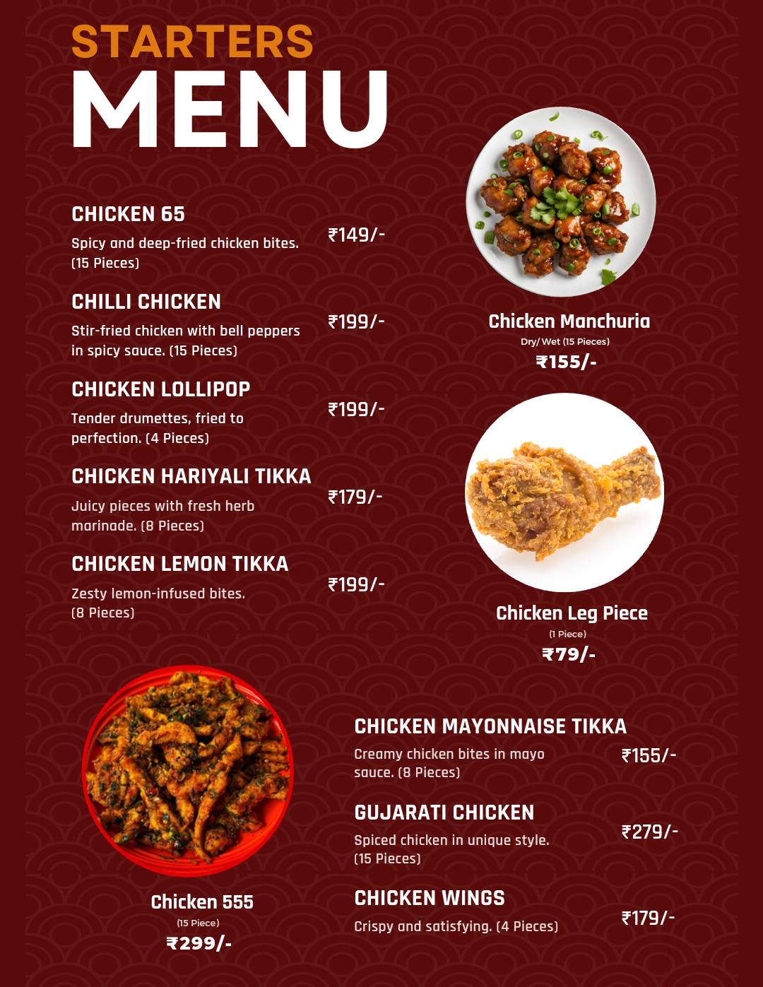 Bawarchi Brothers menu