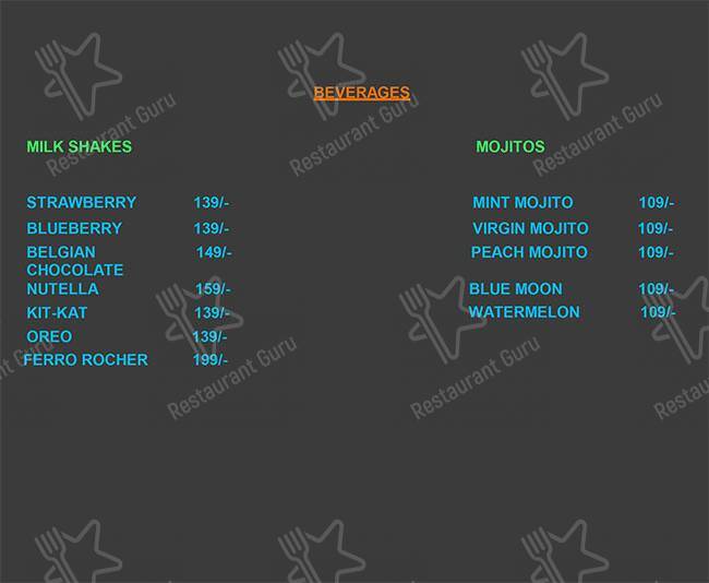Belgian Waffle Love menu