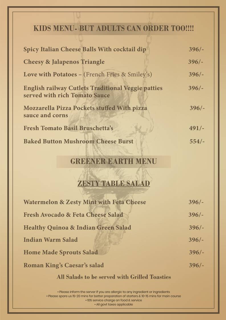 Bell Pepperz menu