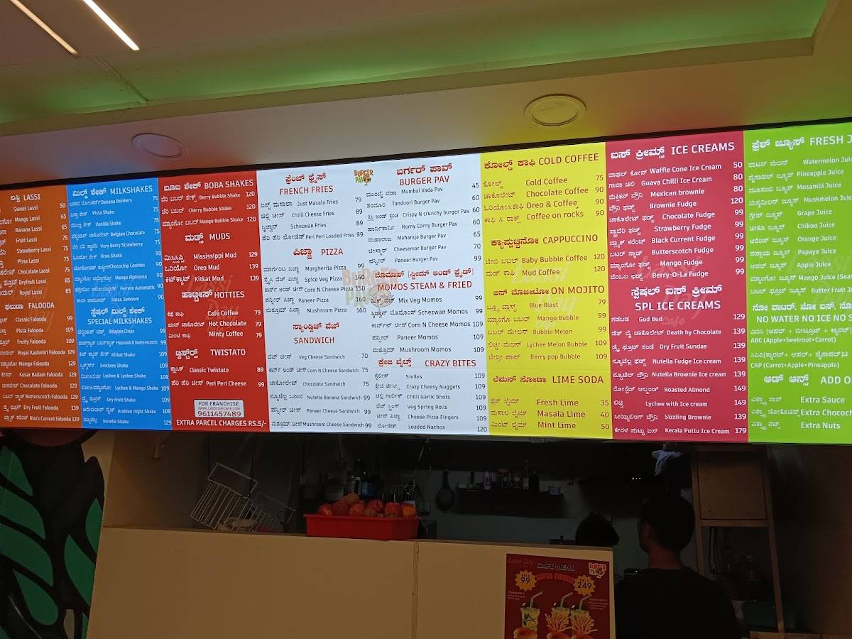 Lassi Day Cafe menu