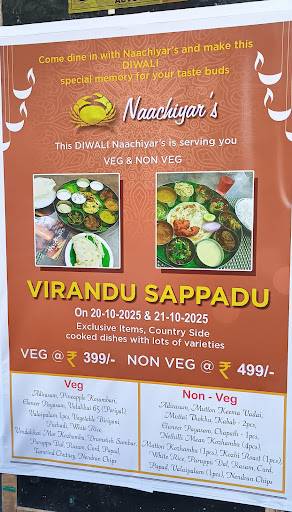 Naachiyar's menu