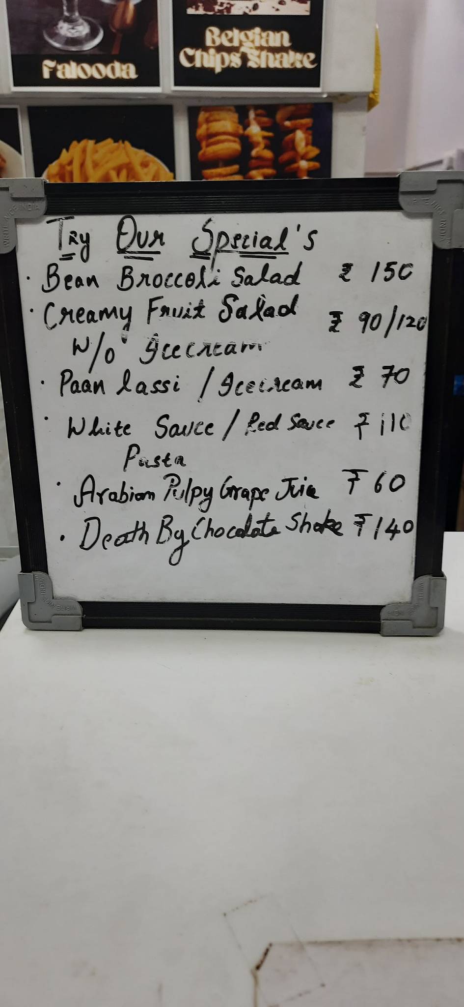 The Lassi Corner menu