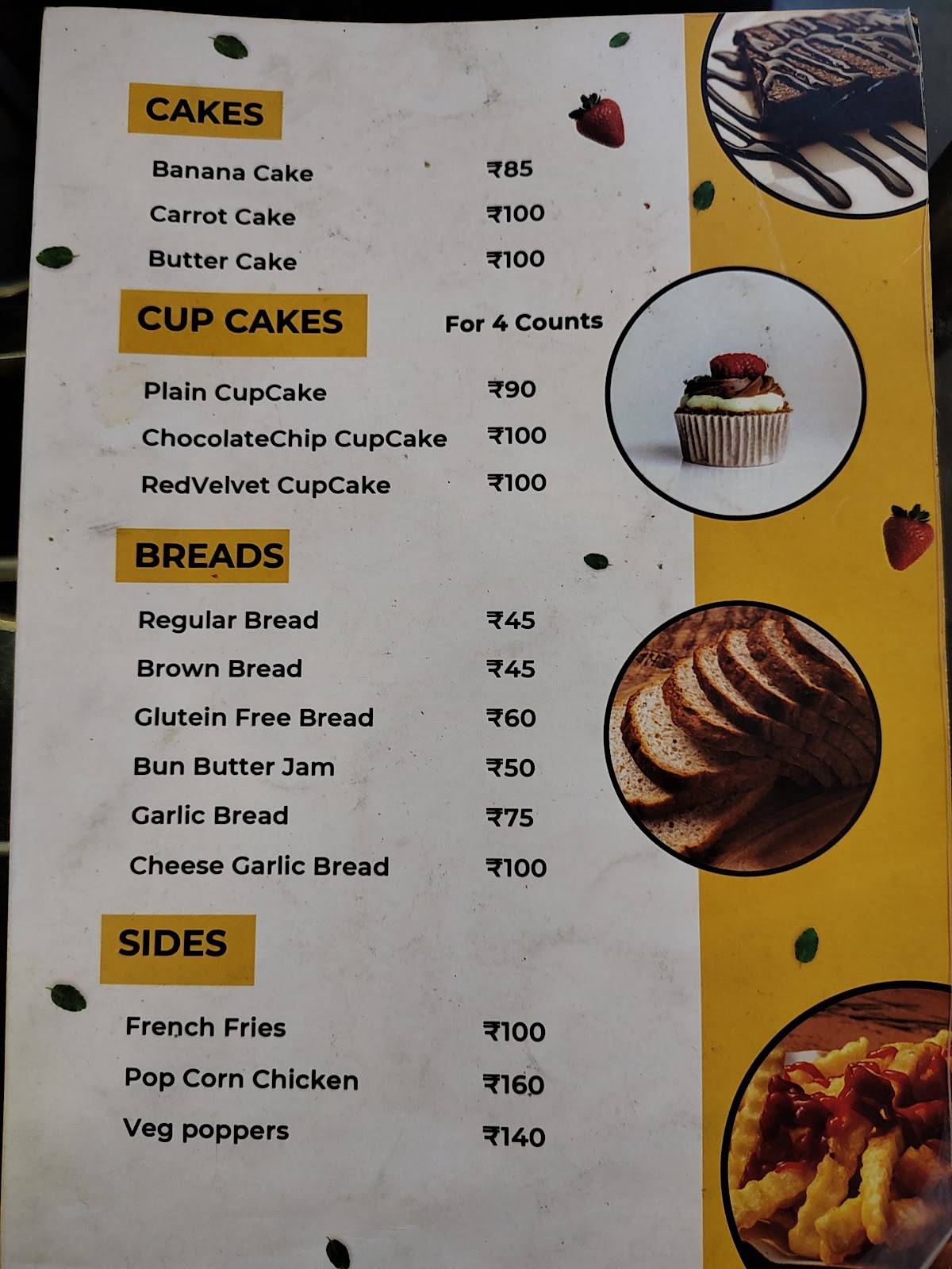 Bermuda Pizza House menu