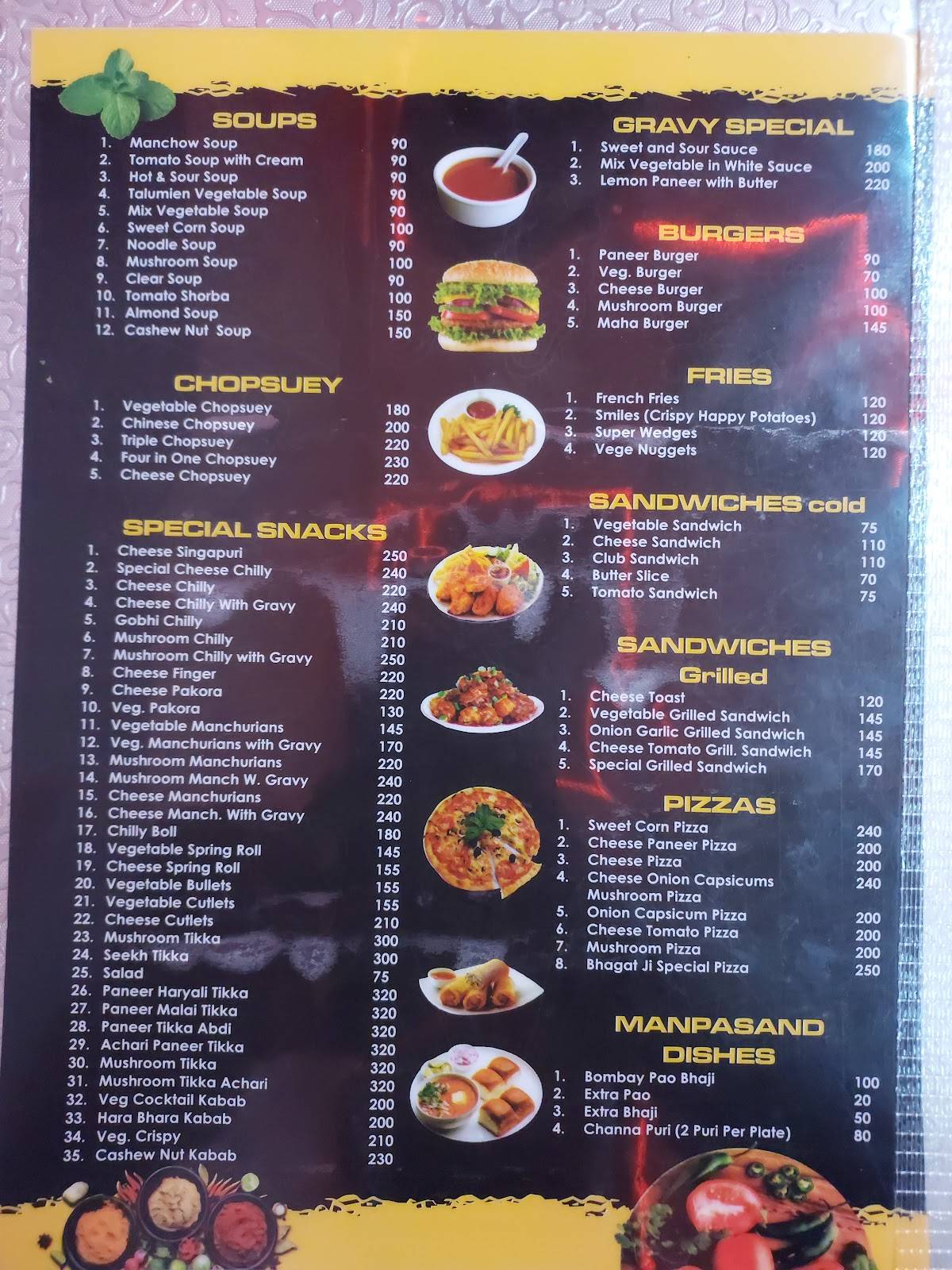 Bhagat Ji Fast Food menu