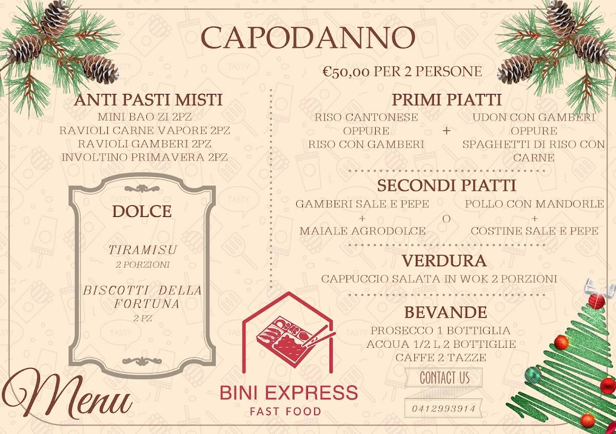 Menu di Bini Express Chinese Food 