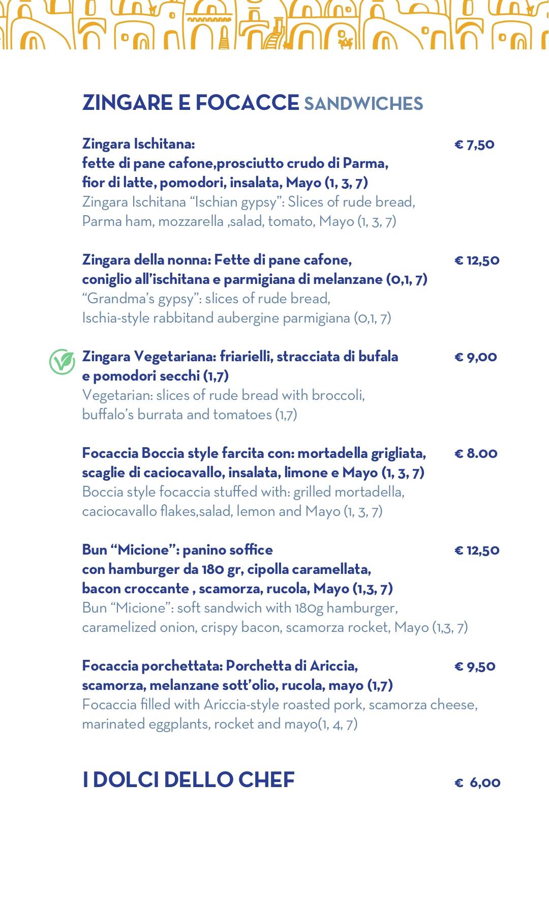 Menu di BisBoccia Bistrot 