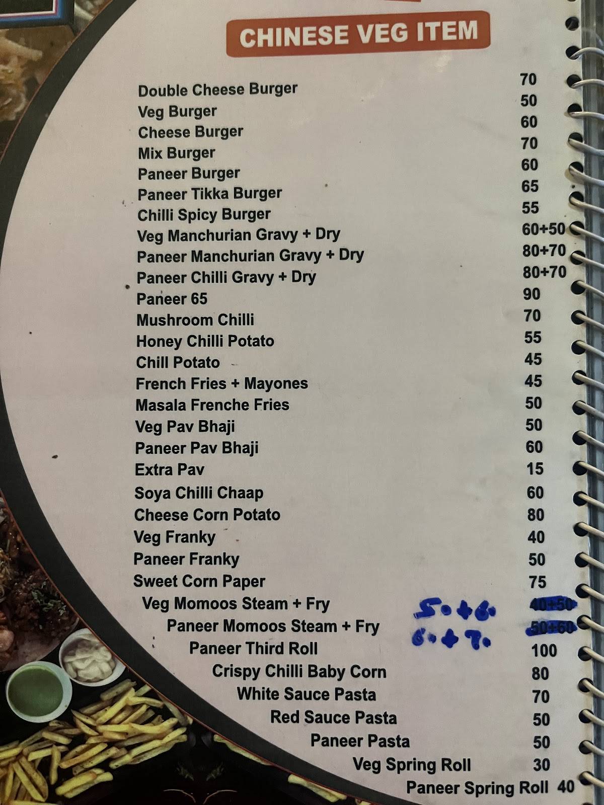 Black Lounge and Cafe menu