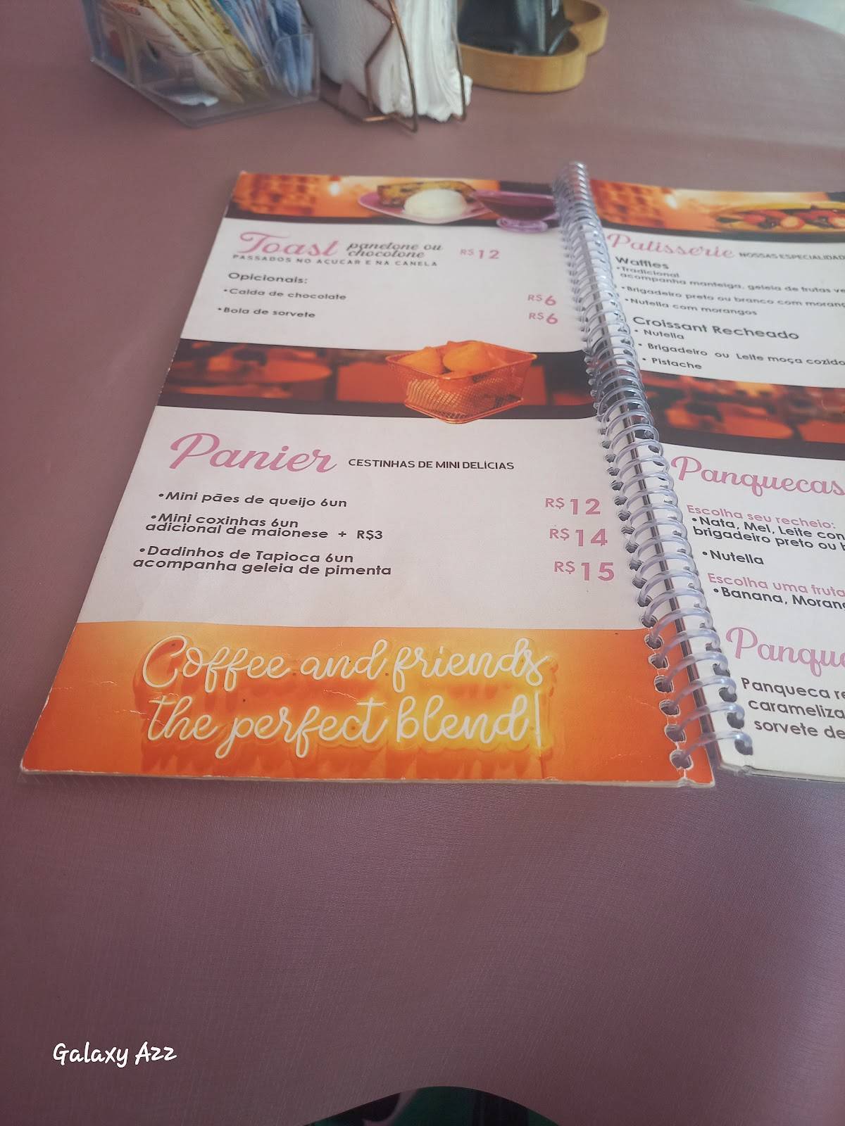 Bolos e Bolos Matriz cardápio